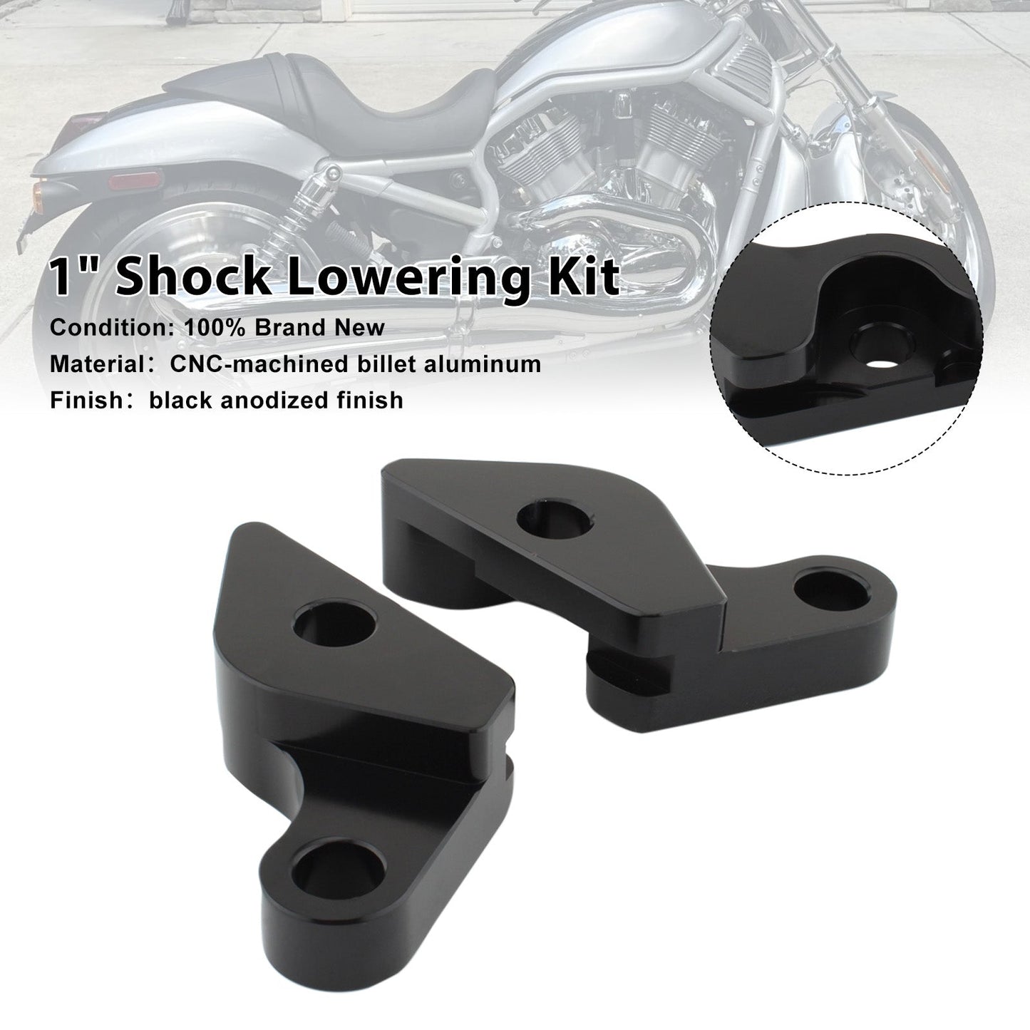 2007-2017HARLEY VRSC V-ROD 1" Shock Lowering Kit