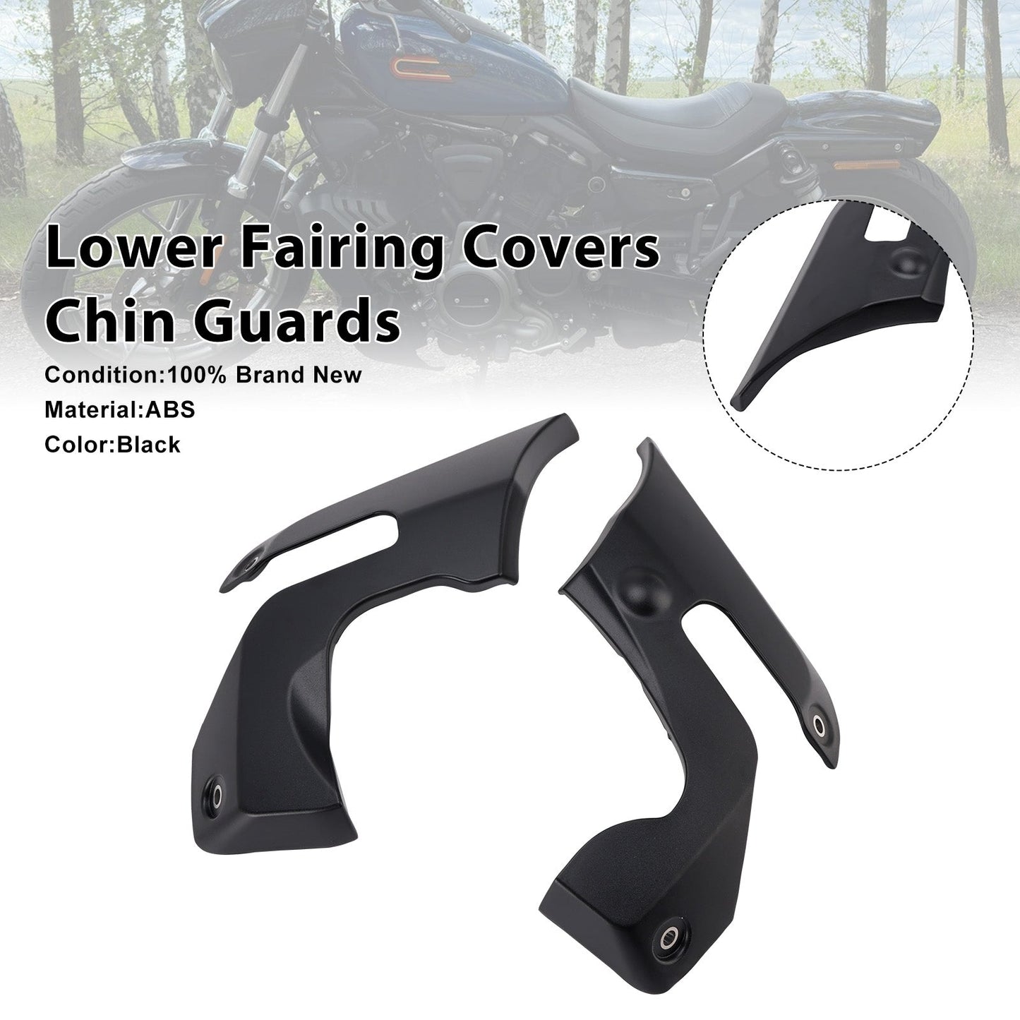 Lower Fairing Covers Chin Guards For Nightster 975 RH975 2022-2024