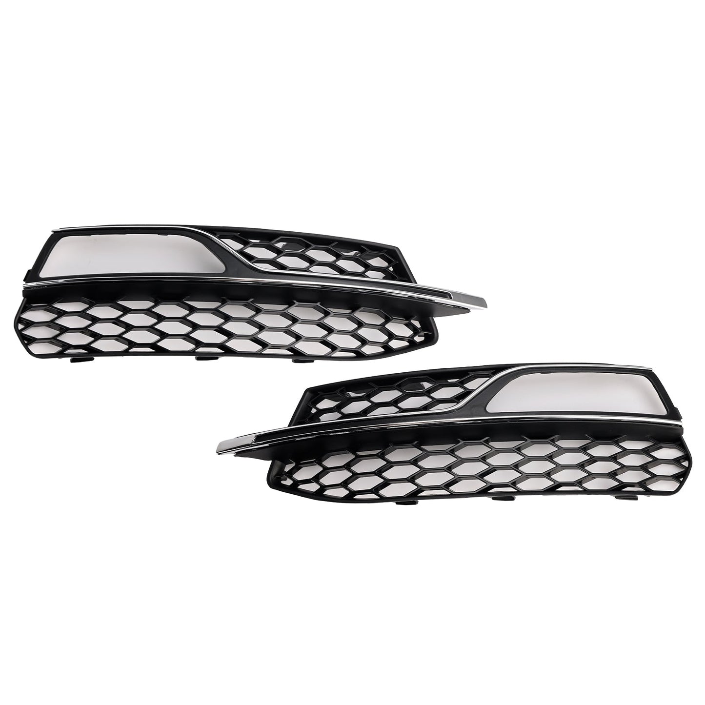 2013-2016 AUDI A3 S3 S-Line Front Lower Bumper Fog Light Cover Grill 8V3807682G 8V3807681G