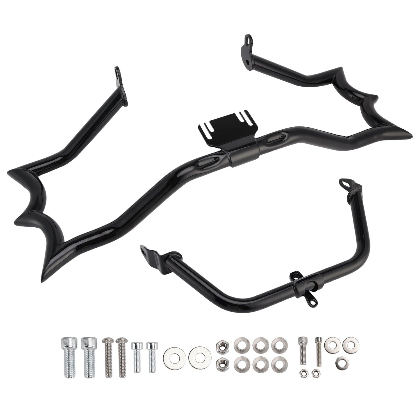 2009-2023 Touring Road King Bumper Engine Guard Fairing Mount Crash Bar Kit Chrome