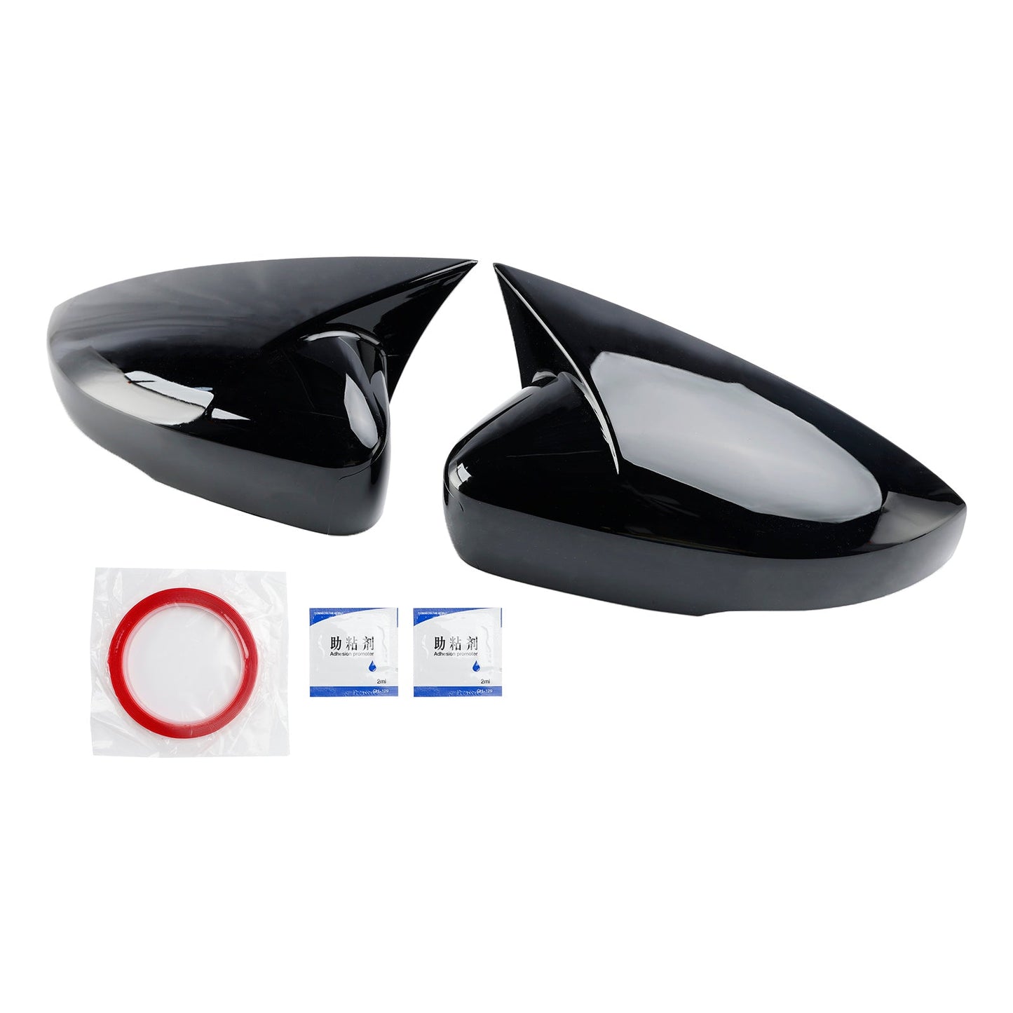 2009-2017 VW Polo MK5 Gloss Black Wing Door Mirror Cover Caps Left + Right