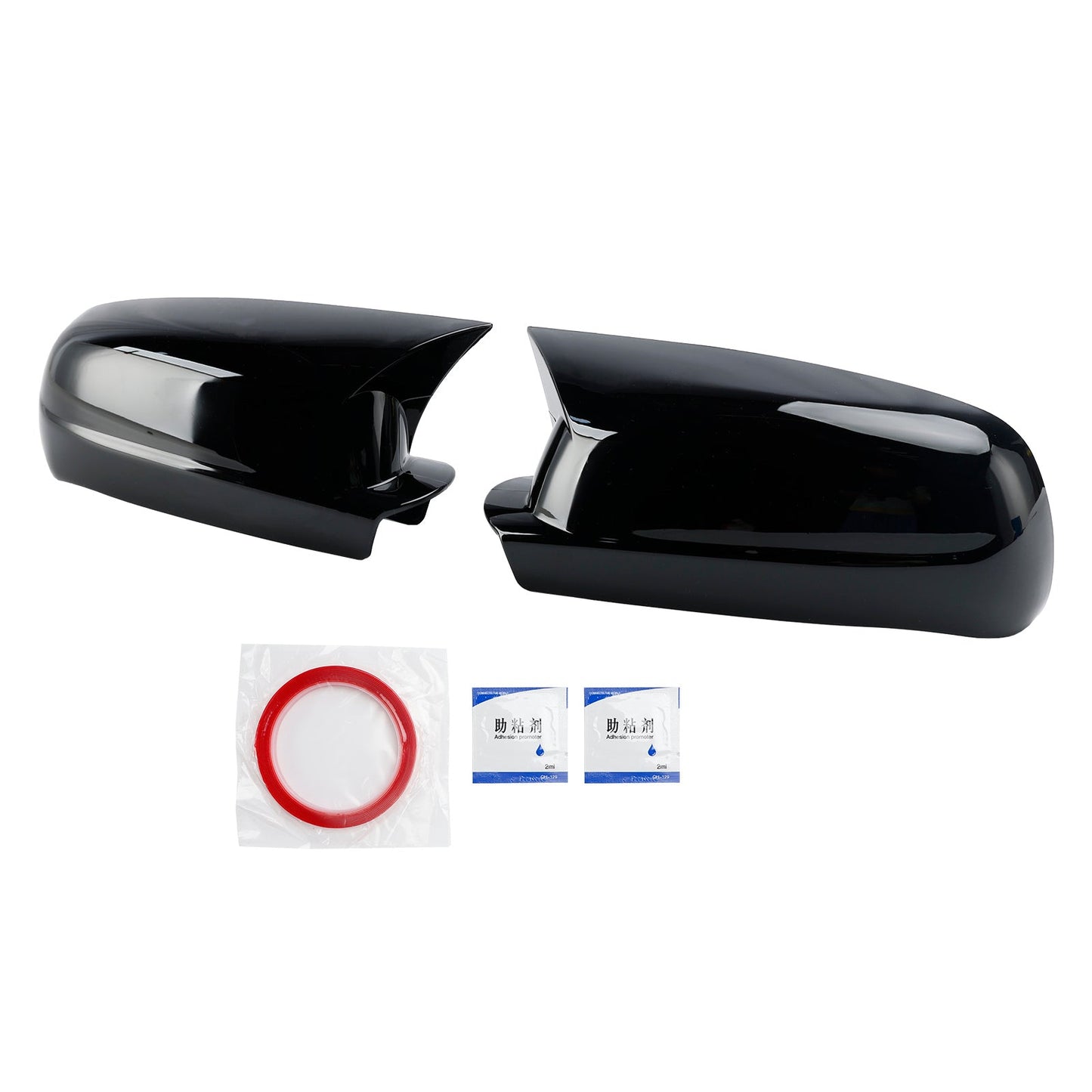 1998-2004 VW Golf Mk4 Gloss Black Wing Door Mirror Cover Caps Left + Right 3B0857537B