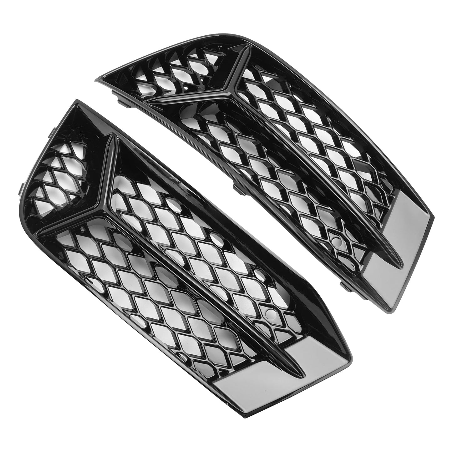 2017-2020 Audi A3 Front Bumper Grill Fog Light Cover Lamp Frame Trim Fit