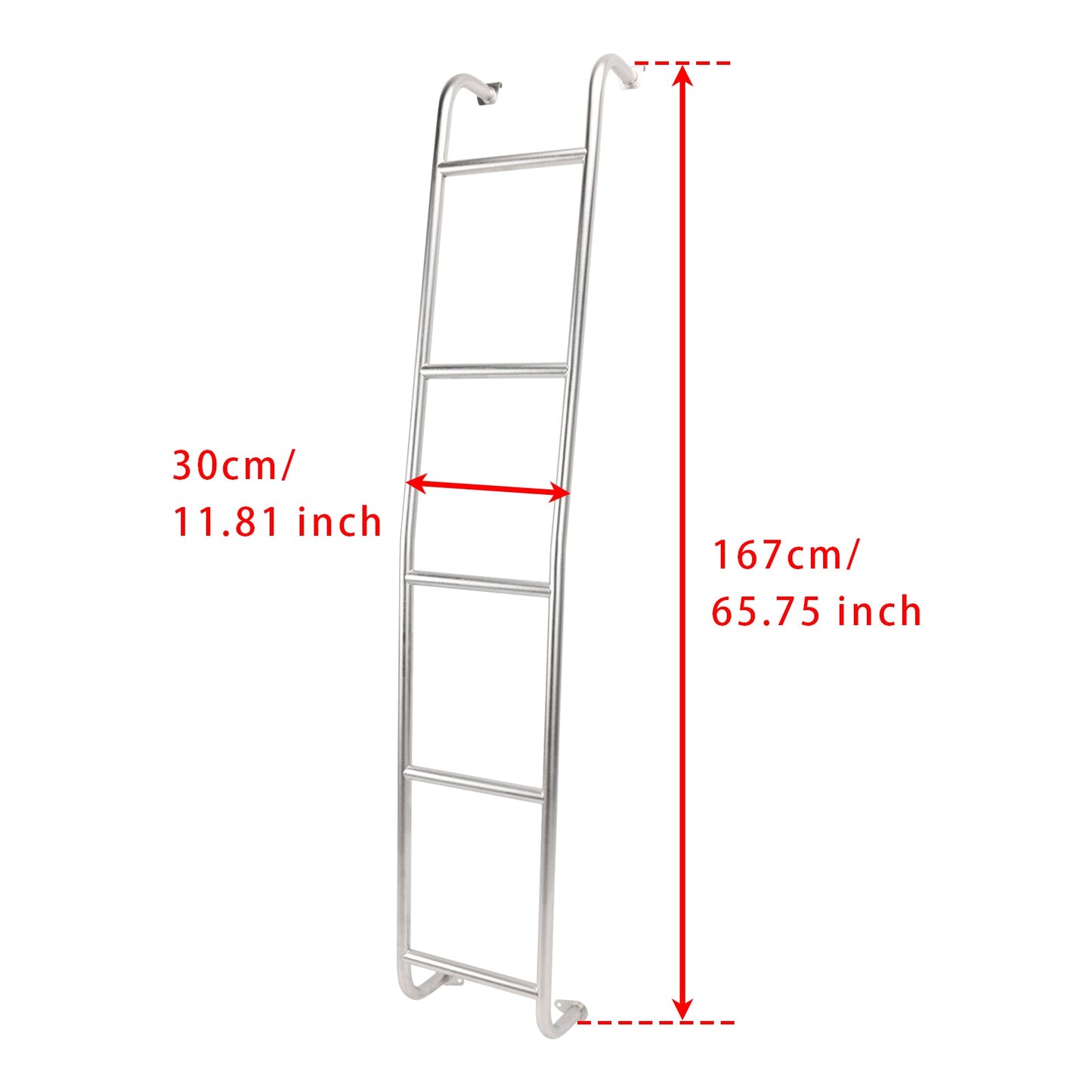 2014-2025 Dodge Ram ProMaster High Roof Stainless Steel 5-Step Van Ladder 093PML