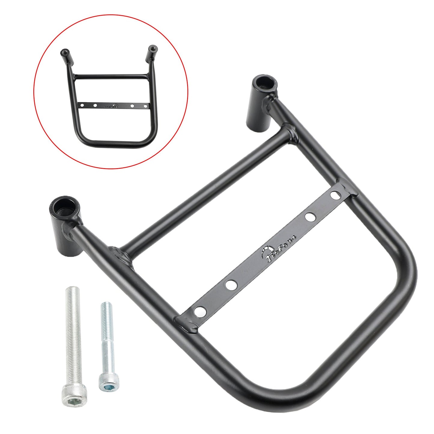Luggage Rack Side Saddle Bag Mount Bracket For Kawasaki Vulcan S 650 16-23 Cafe