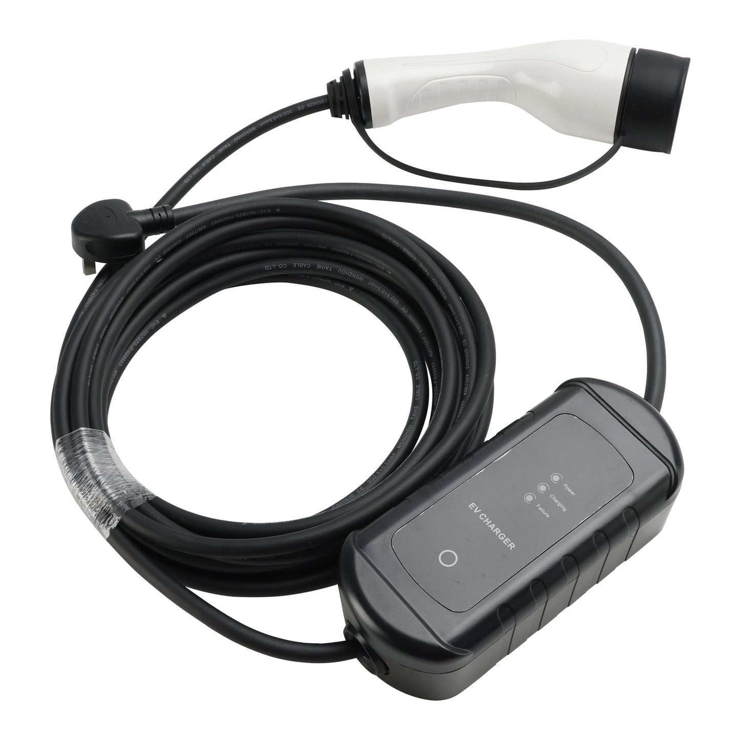 Type 2 Portable EV Charger 8 Metre Cable UK 3 Pin Plug 13A