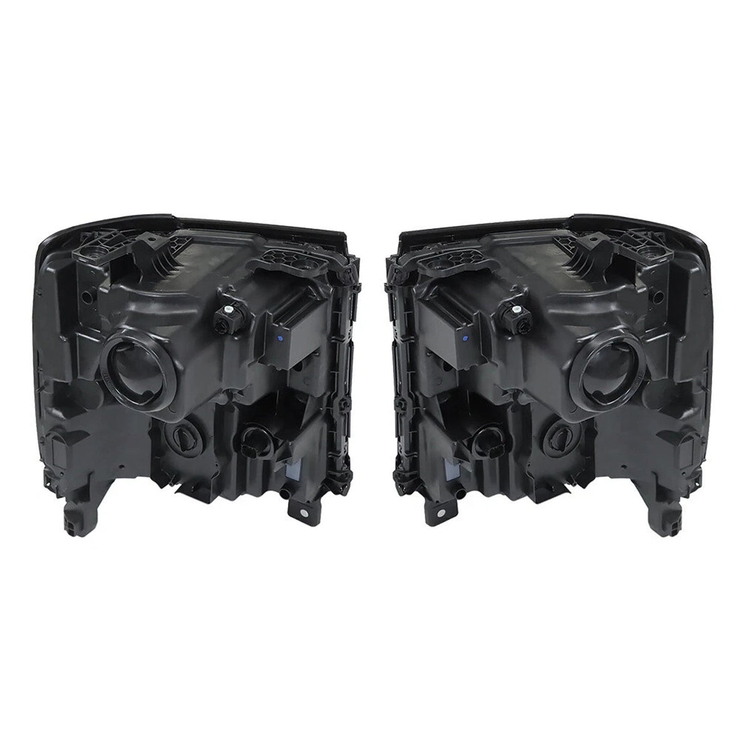 2016-2019 For Chevy Silverado 1500 Left+Right LED Headlight Gloss Black 84357696 84893098