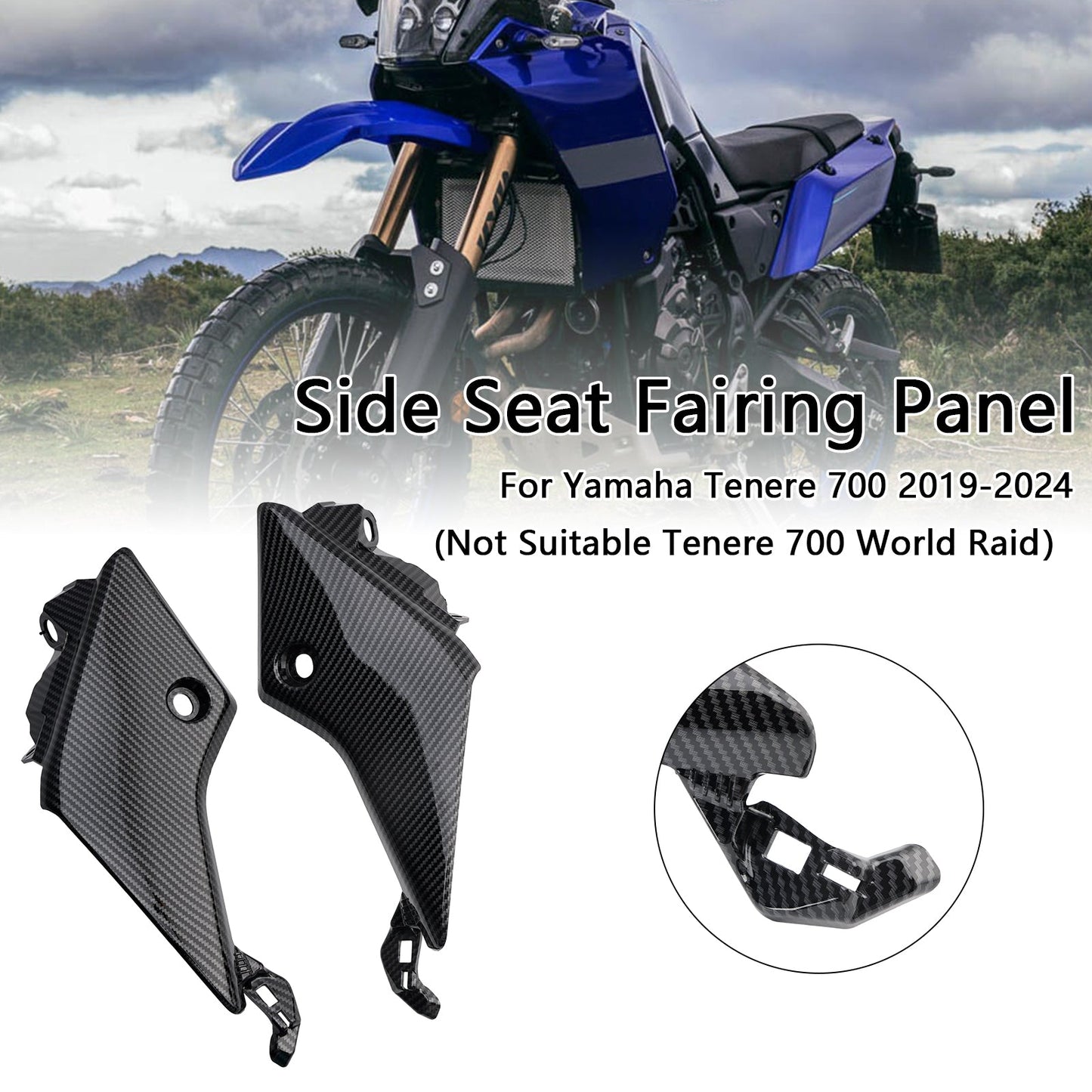 2019-2024 Yamaha Tenere 700 Side Seat Fairing Panel Cowl
