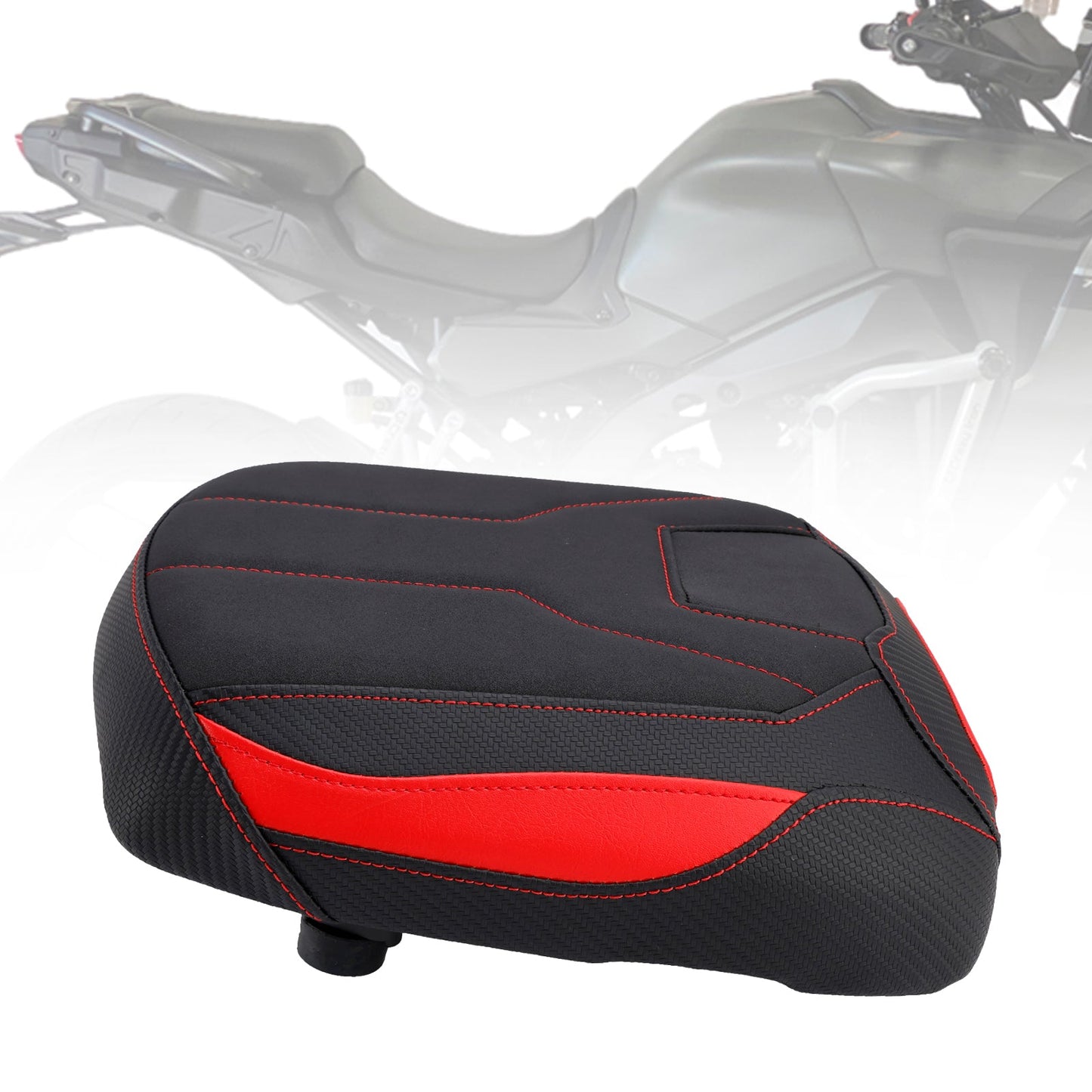 2021-2023 Yamaha Tracer 9 Gt Rear Seat Passenger Cushion Flat Pu Black