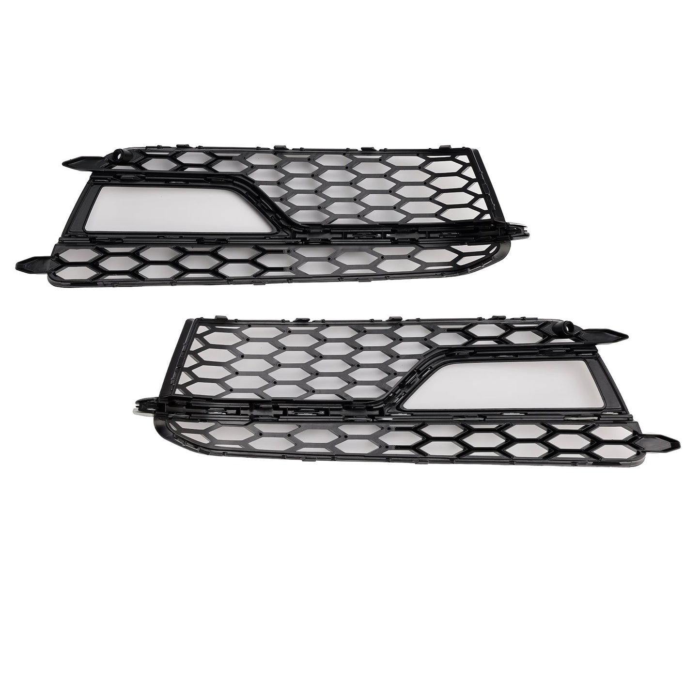 2013-2016 AUDI A5 S-Line S5 2PCS Front Fog Lamp Black Grill Grille