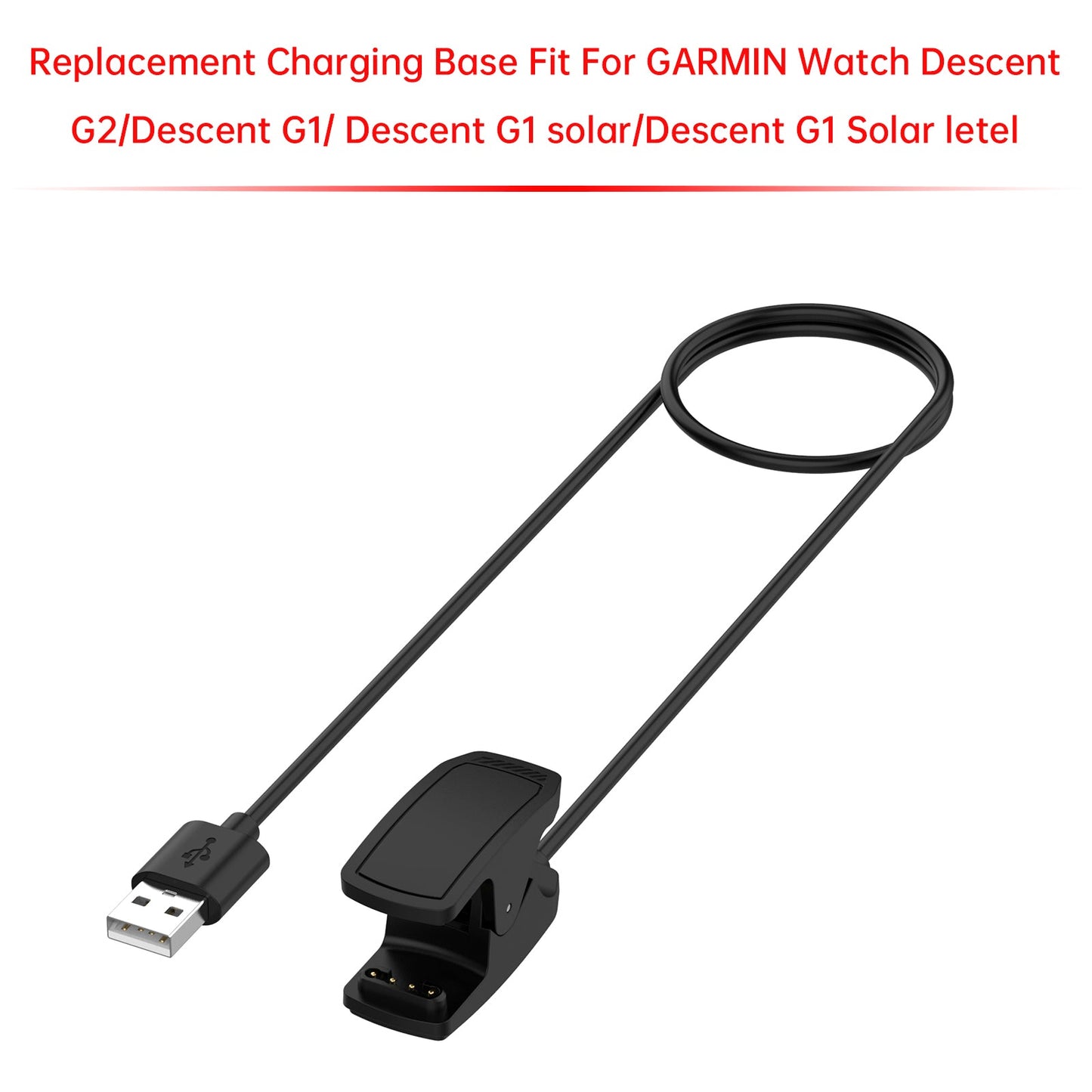 Charging Clip Replacement Charging Cable Adapter For GARMIN Watch Descent G2/G1