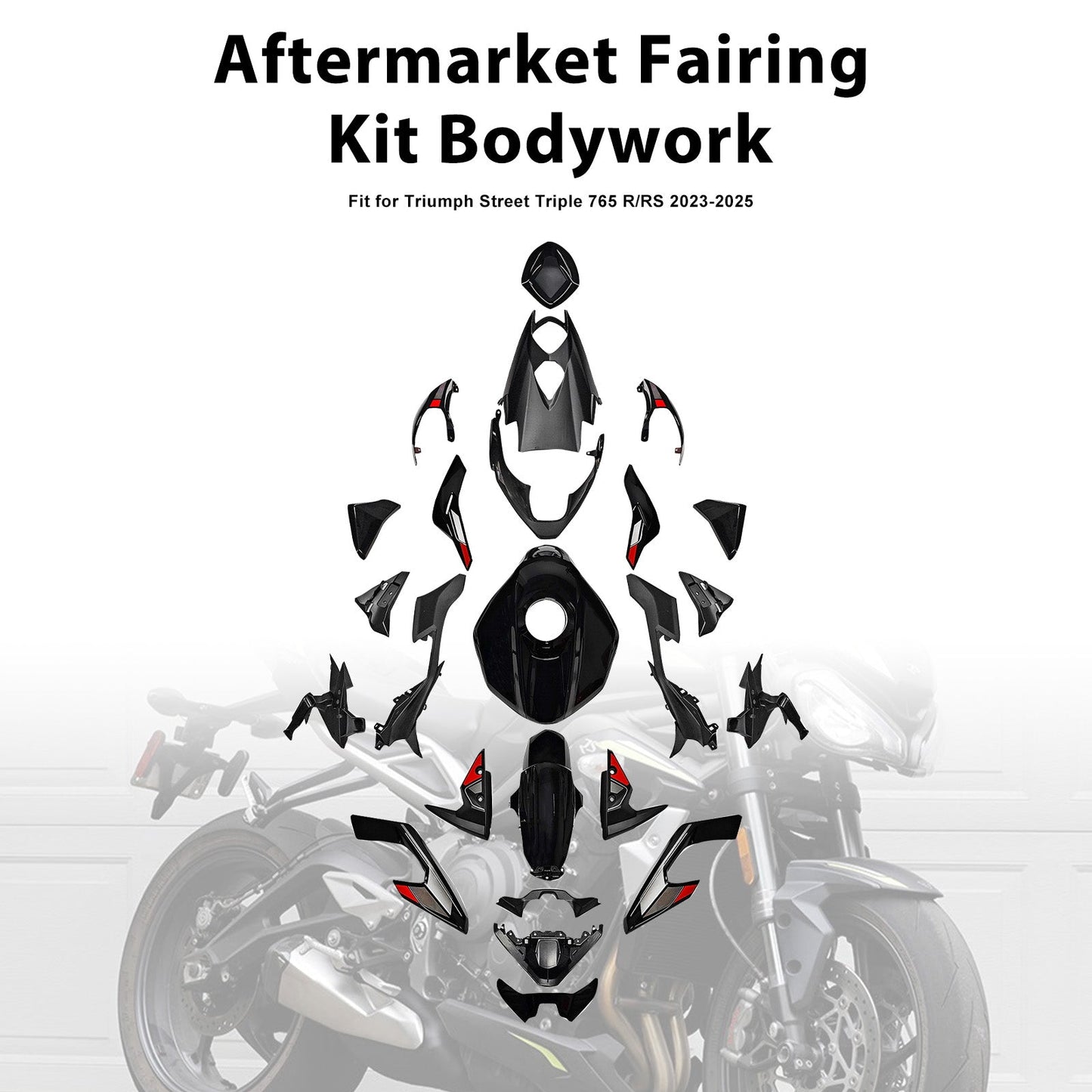 Injection Bodywork Fairing Kit for Street Triple 765 R/RS 2023-2025