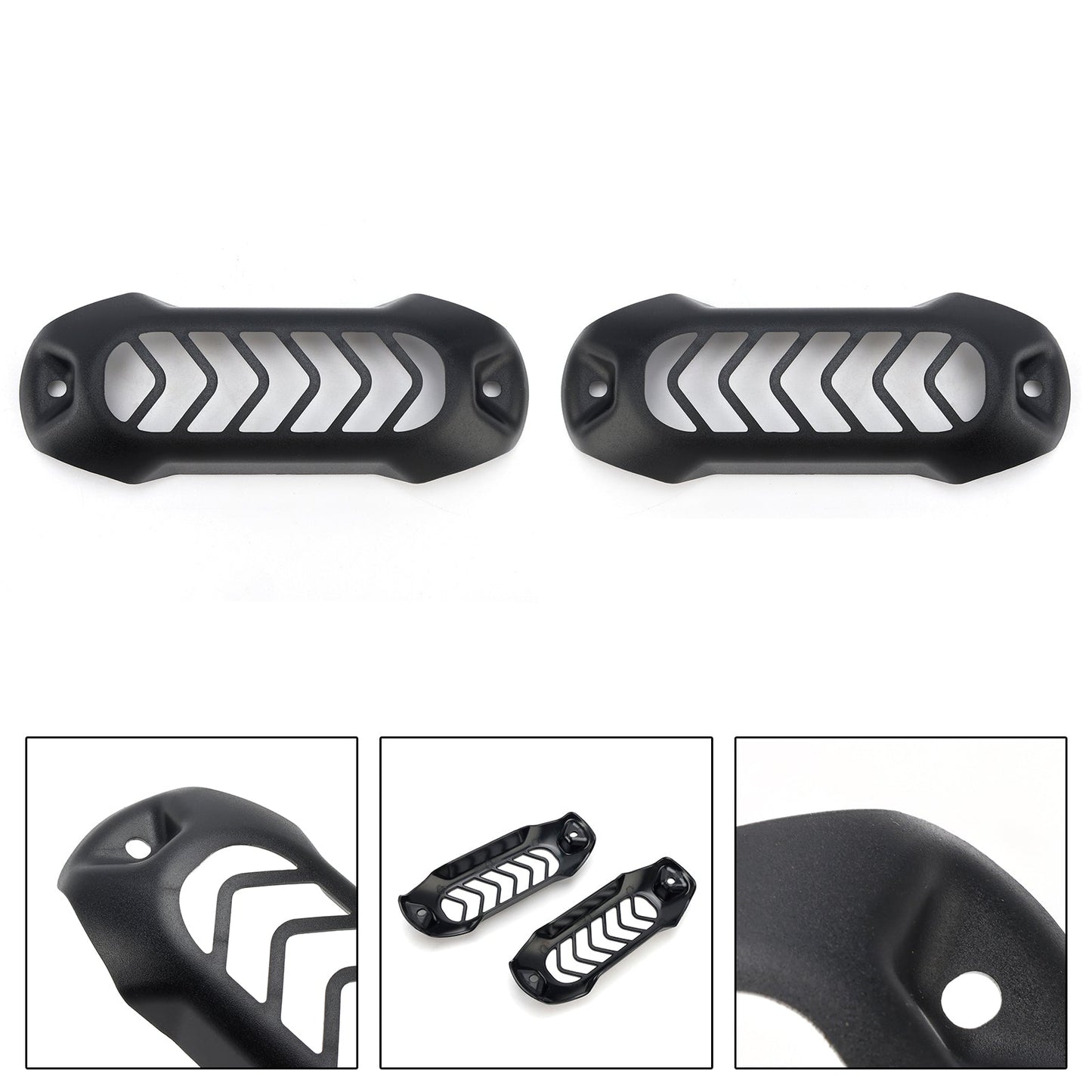 2024-2025 Bmw R1300Gs Adv Led Cover Spot Light Guard Protector Grill Black