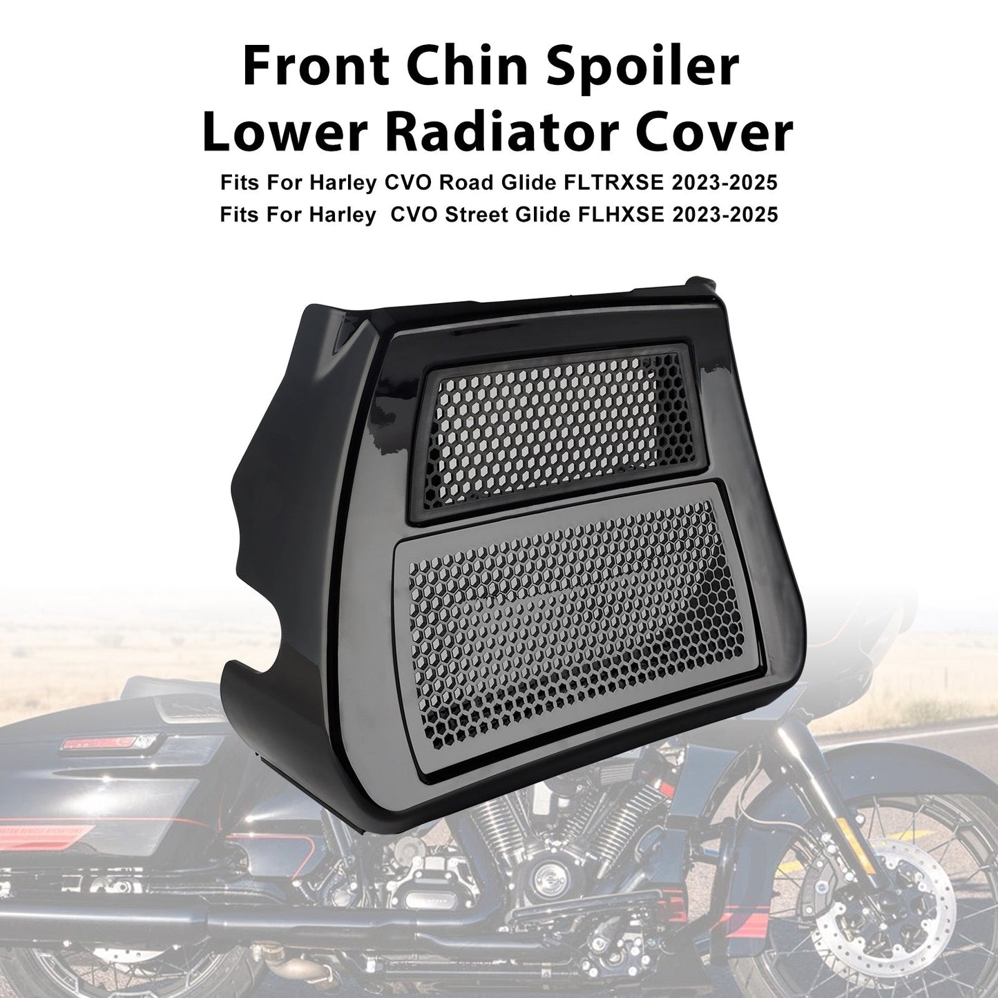 2024-2025 Harley Street Glide FLHX Lower Chin Spoilers Radiator Guard Cover