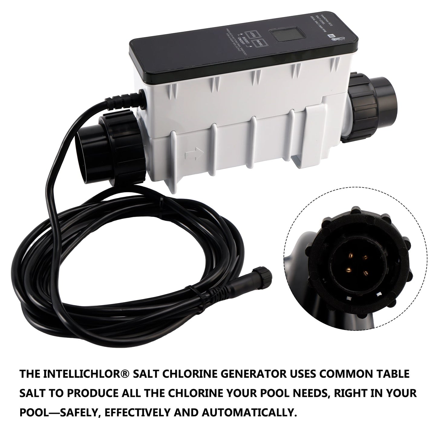 IC20 EC-520554 Salt Chlorinator Sanitizer 20,000-gallon Saltwater Pool