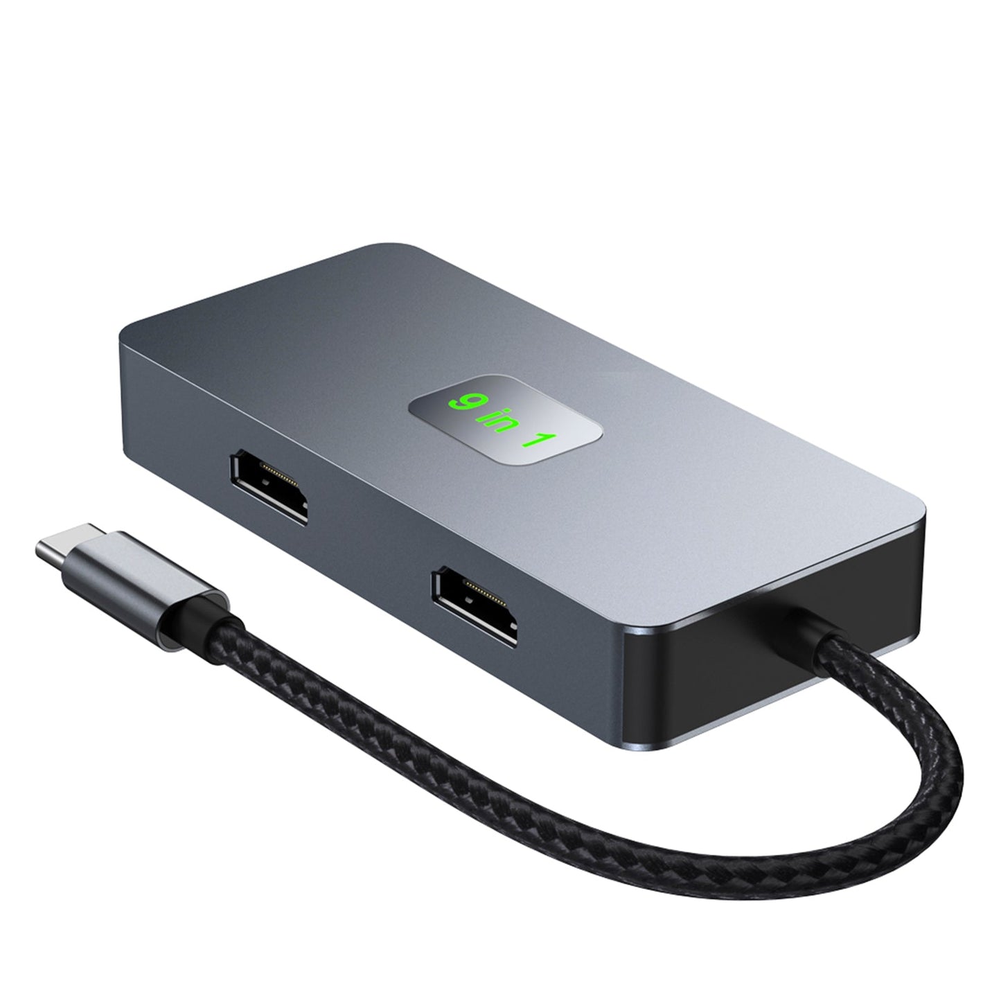 9 in 1 TYPE-C to RJ45(Gigabit)+USB3.0*3+HDMI+USB-CS Data+PD100W+SD/TF iPad Pro