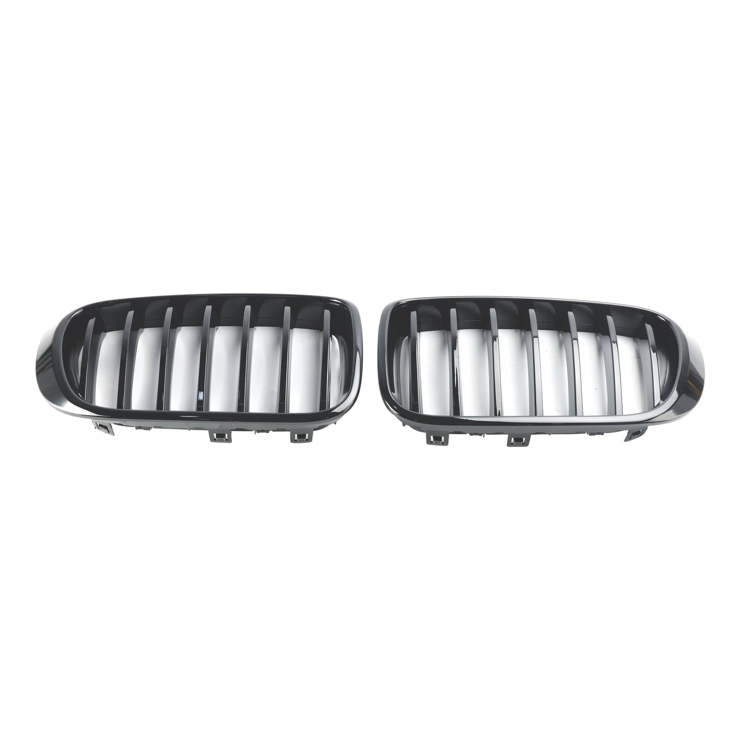 Gloss Black Front Bumper Kidney Grill Grille Fit BMW X3 X4 F25 F26 2014-2017