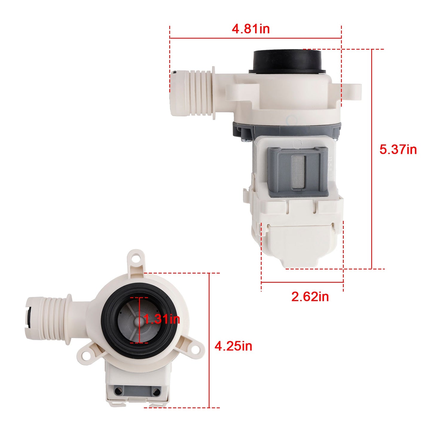 W11399437 W11259498 Washer Drain Pump for Whirl-pool Kenmore Crosley Washer