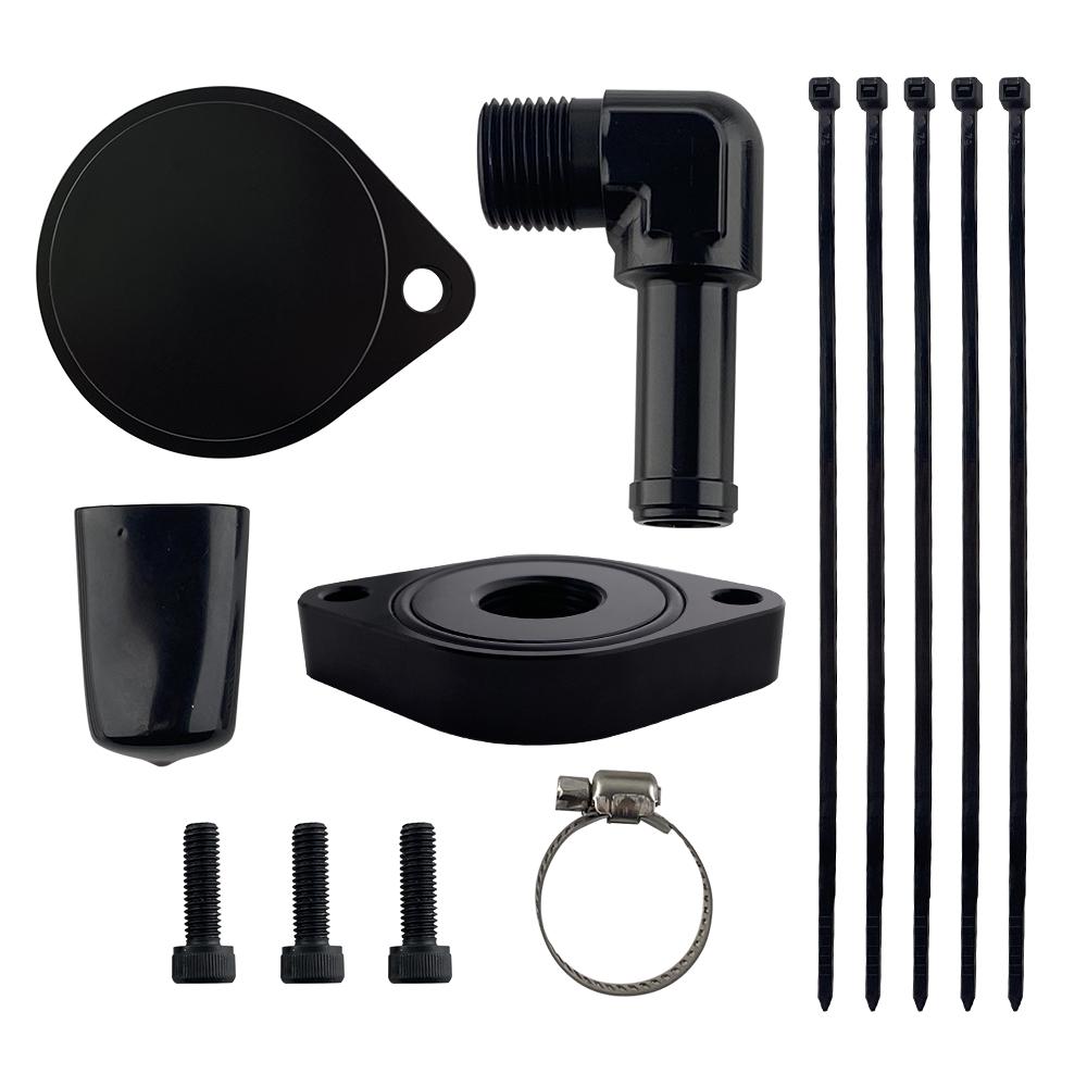 2011- 2024 Ford F450 6.7 Powerstroke CCV Reroute Kit + CCV Baffle Internal Catch Can