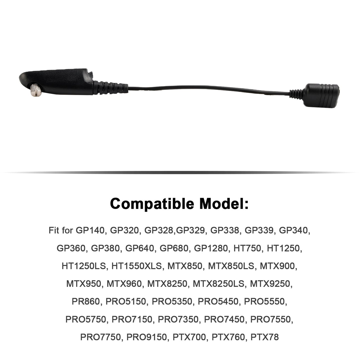 K Interface Headset Port Converter Cable for GP140 GP328 GP360 HT1250LS MTX950