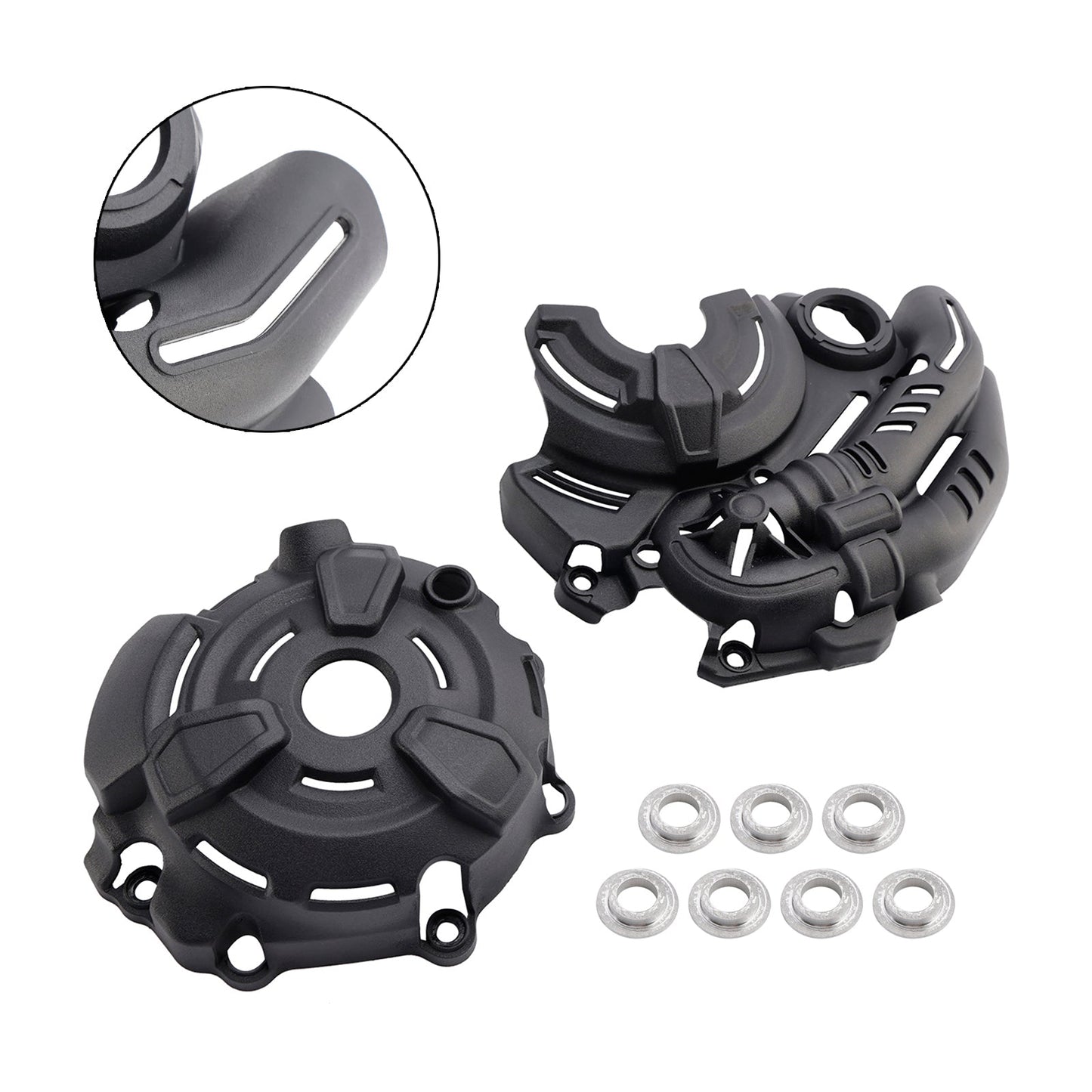 2019-2024 YAMAHA MT-07 Engine Guards Protective Engine Housing Black