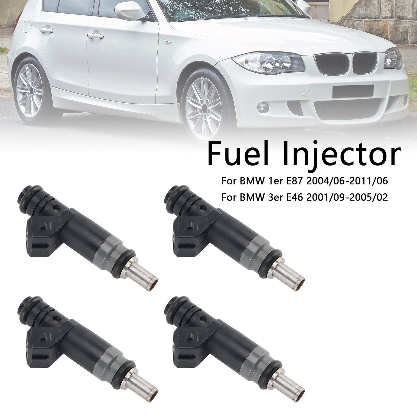 4PCS Fuel Injector 13537506158 Fit BMW 116i 120i 316i 318i 320i X3 Z4 7506158