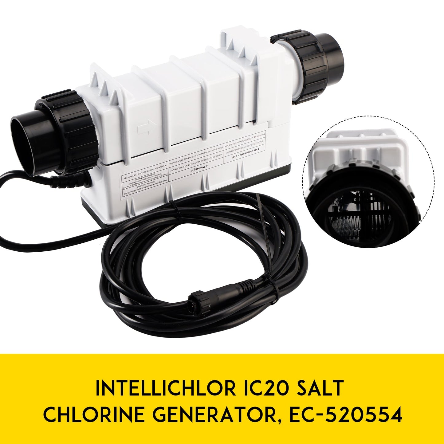 IC20 EC-520554 Salt Chlorinator Sanitizer 20,000-gallon Saltwater Pool