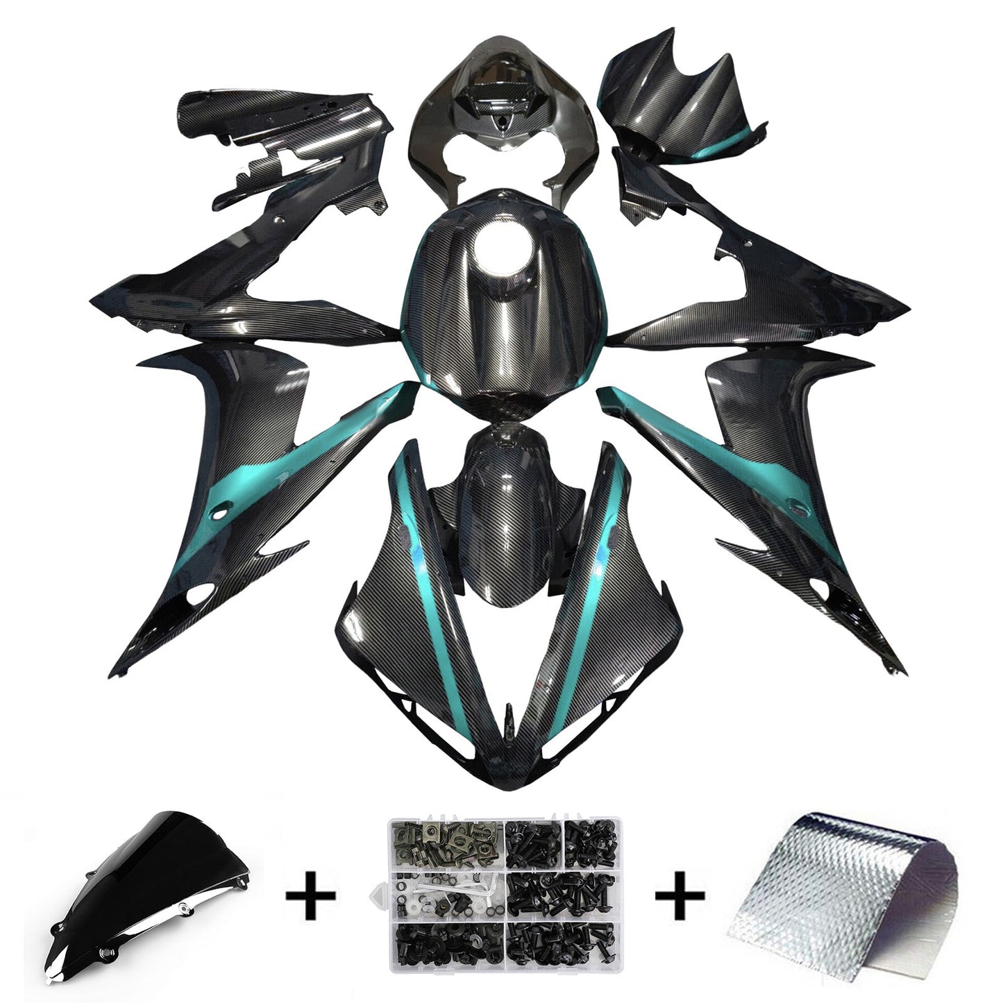 Injection Fairing Kit Bodywork Plastic ABS For Yamaha YZFR1 YZF-R1 2004-2006