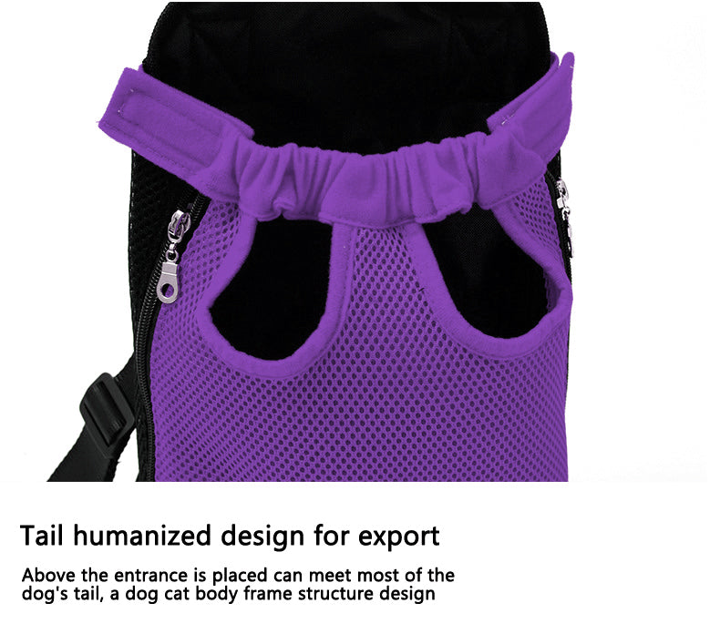 Portable Mesh Pet Dog Carrier Puppy Backpack Travel Carrying Bag Shoulder Bag