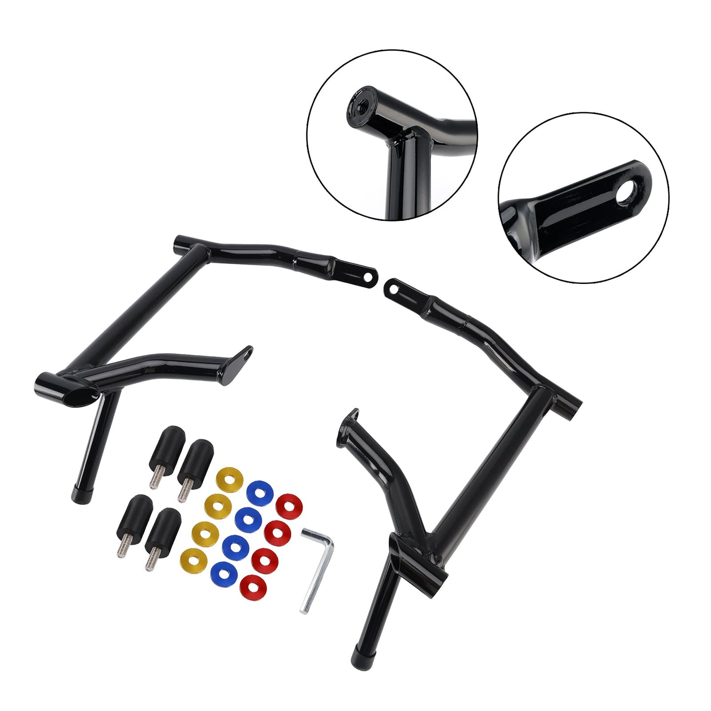 2014-2023 Road Glides Street Glides Road Glides FLHT FLHX Saddlebag Guard Crash Bar Frame Protector Bumper Black