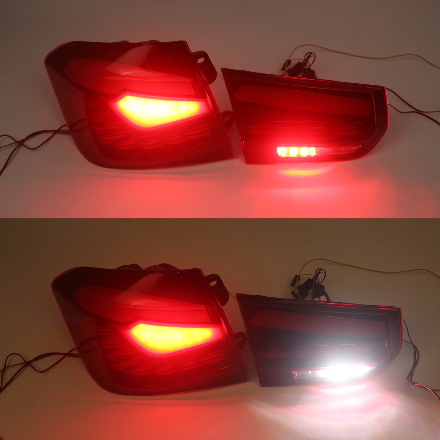 2012-2018 BMW 3 Series F30 F35 F80 L&R Red LED Tail Lights Rear Lamp Assembly 63217313039 63217372793