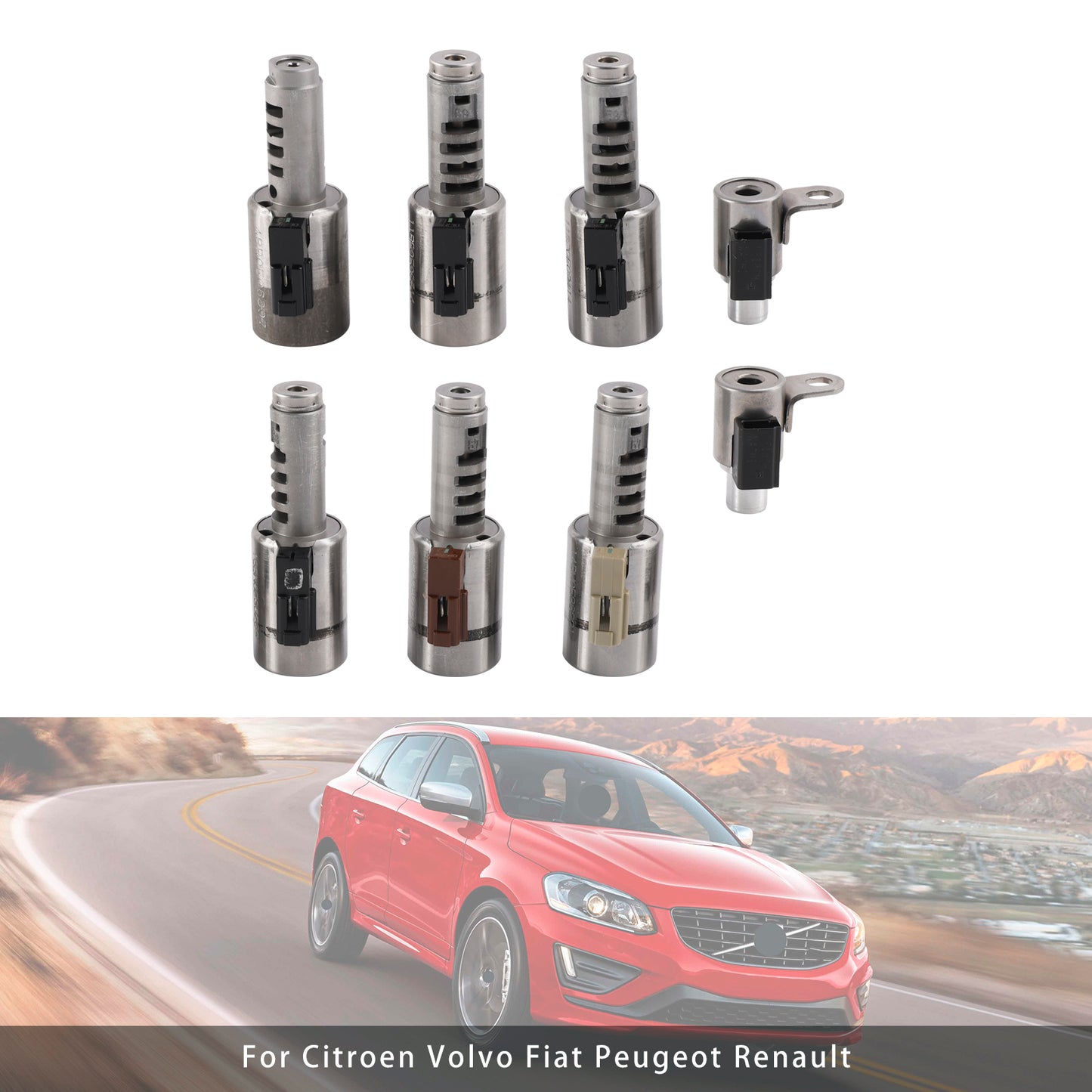 8PCS TF80-SC AF40-6 AWF21 AF40Transmission Solenoid Kit For Peugeot