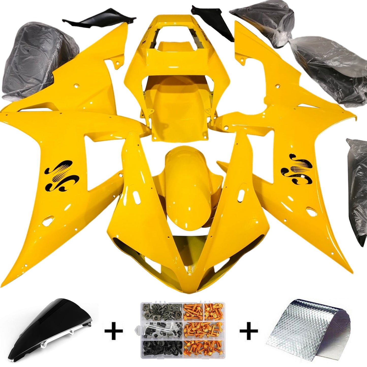 2002-2003 Yamaha YZF 1000 R1 Injection Fairing Kit Bodywork Plastic ABS