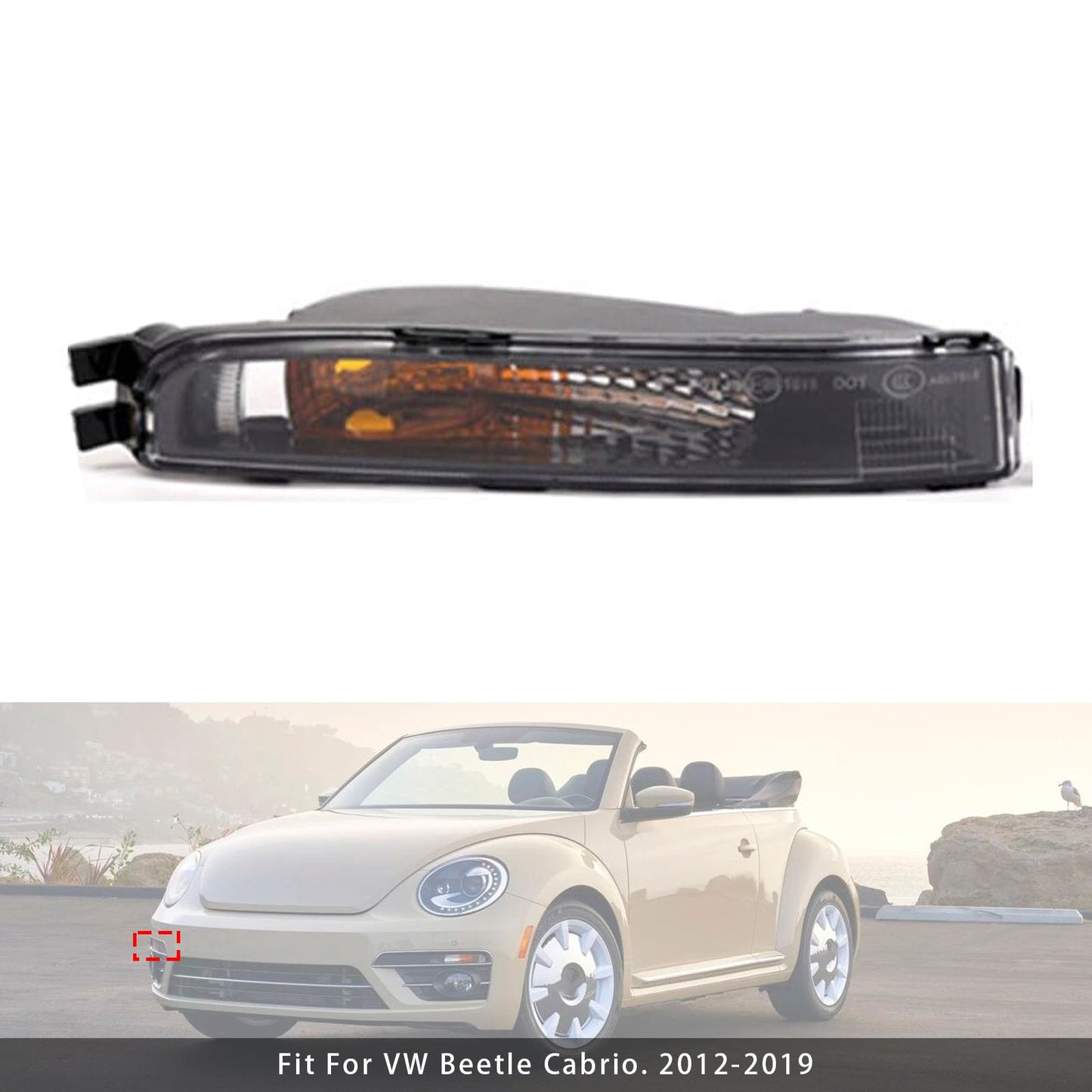 2012-2019 Volkswagen Beetle 1 Pcs Front Bumper Right Turn Signal Light 5C5953042A