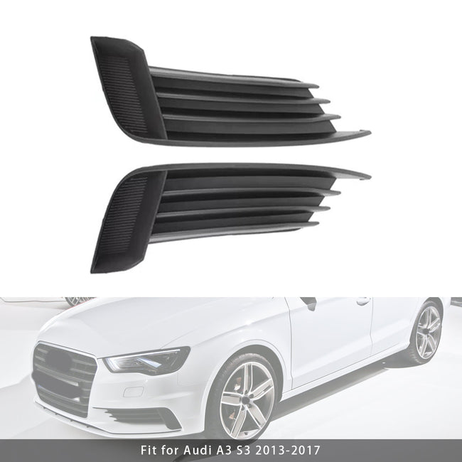 2013-2017 Audi A3 S3 2X Car Front Bumper Fog Light Grilles