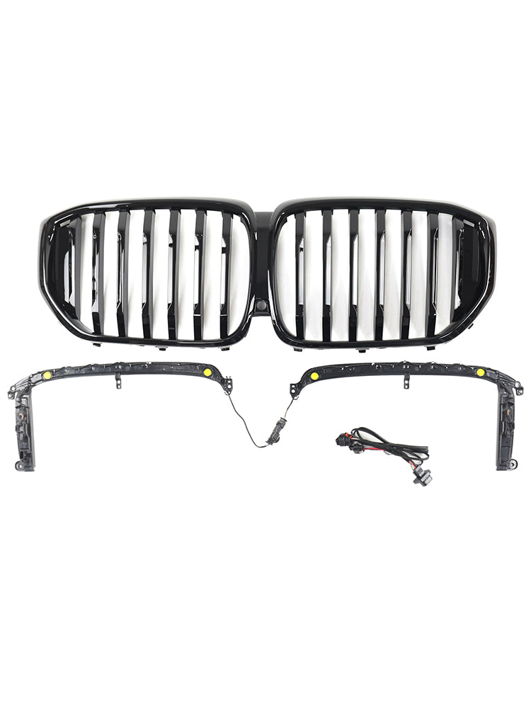 2019-2022 BMW X5 G05 M-Performance Gloss Black Front Kidney Grille Grill 51137454887