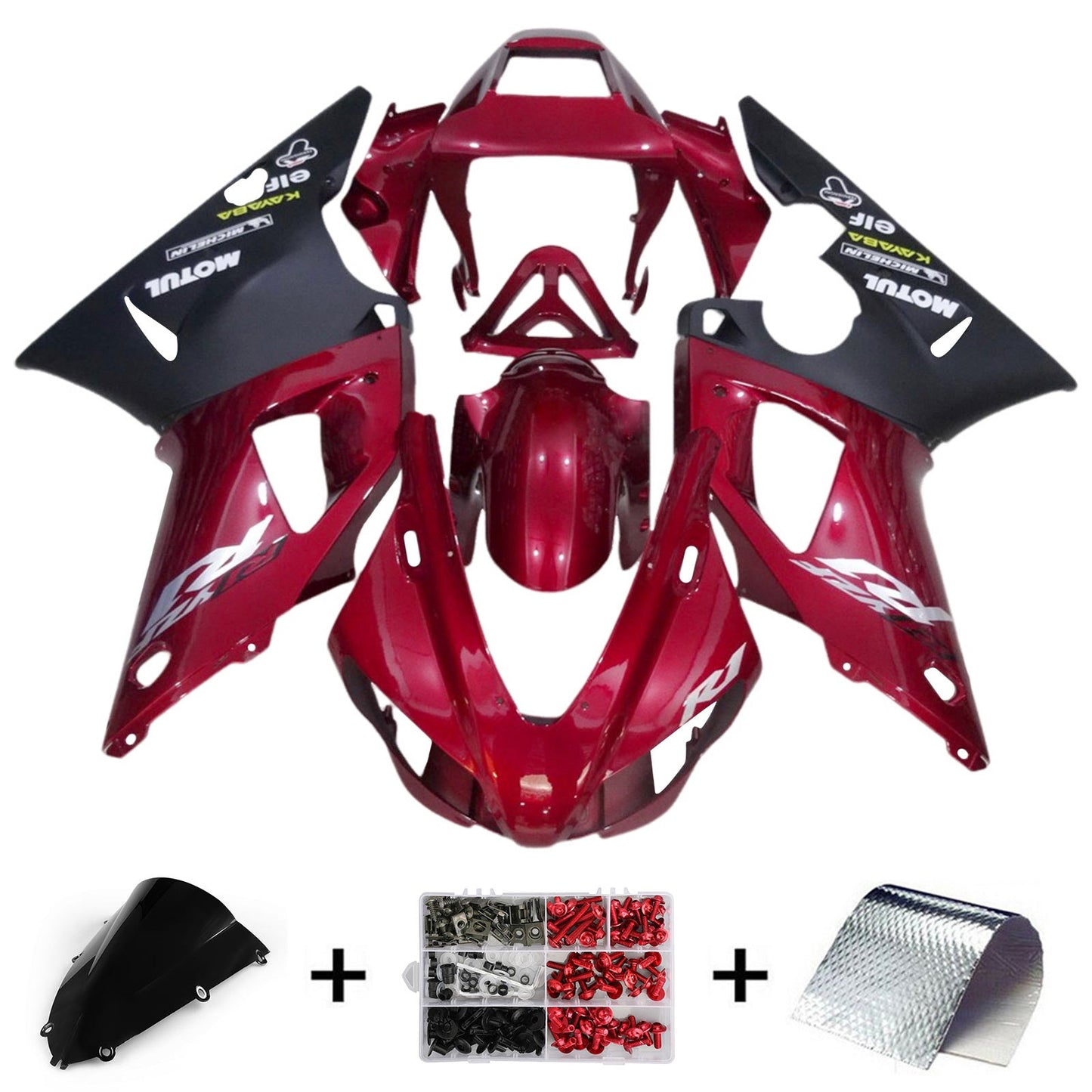 1998-1999 Yamaha YZF-R1 Injection Fairing Kit Bodywork Plastic ABS