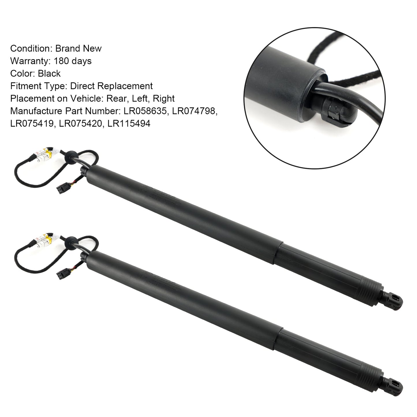 2015-2019 Land Rover Discovery Sport 2PCS Electric Tailgate Strut LR075420 LR058635 LR074798