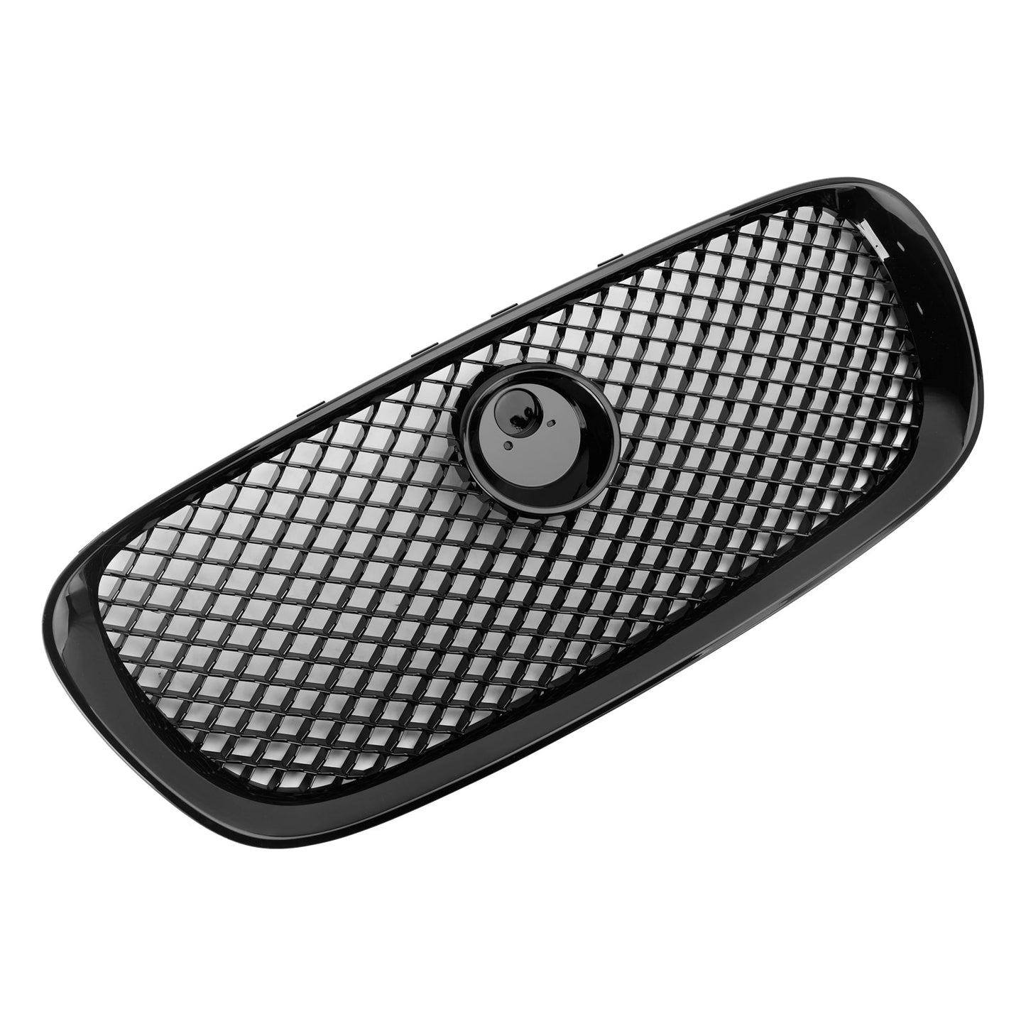 2008-2011 Jaguar XF XF-R Style Front Bumper Grill Grille Gloss Black