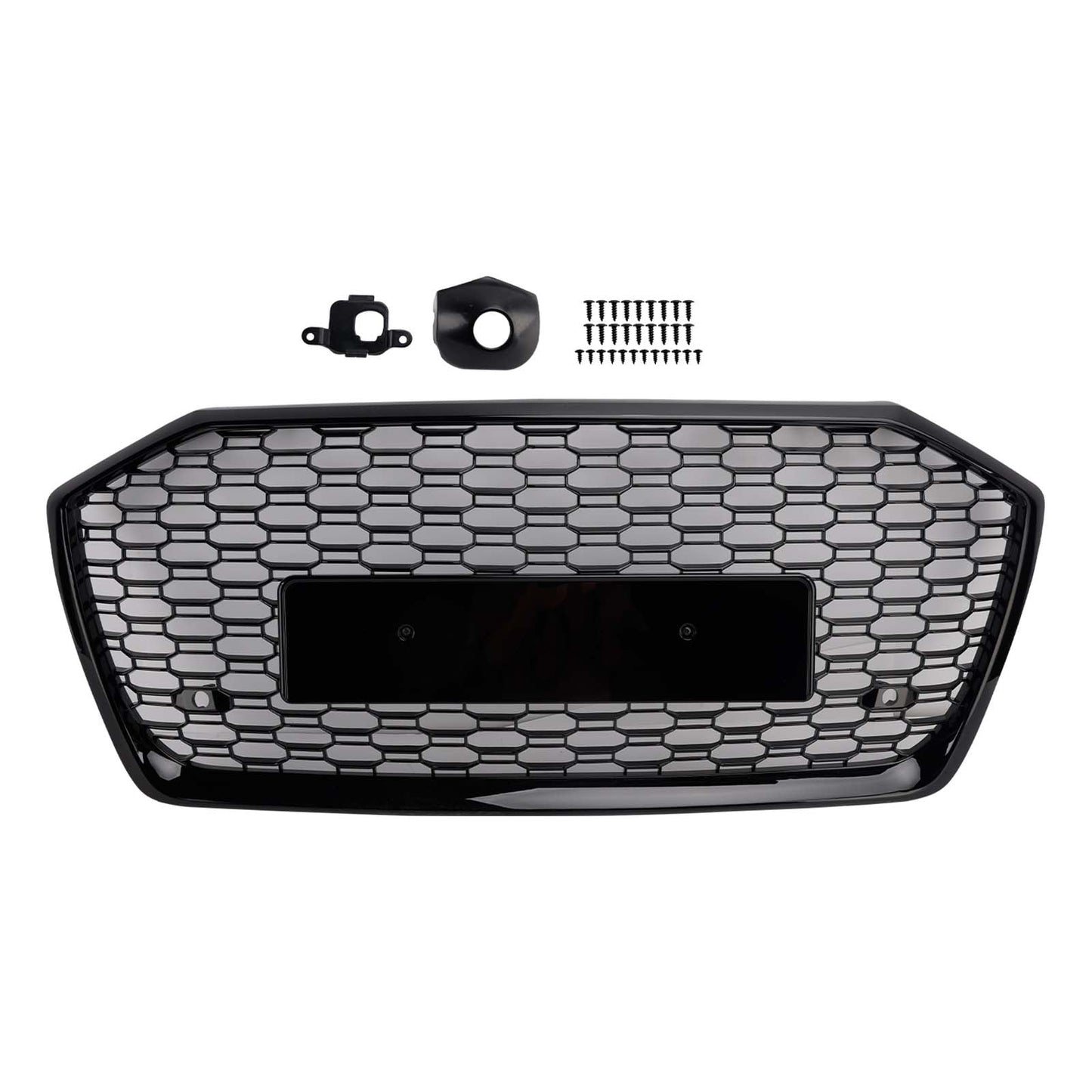 2019-2023 Fit Audi A6 S6 W//O ACC RS6 Style Honeycomb Mesh Front Grille Grill