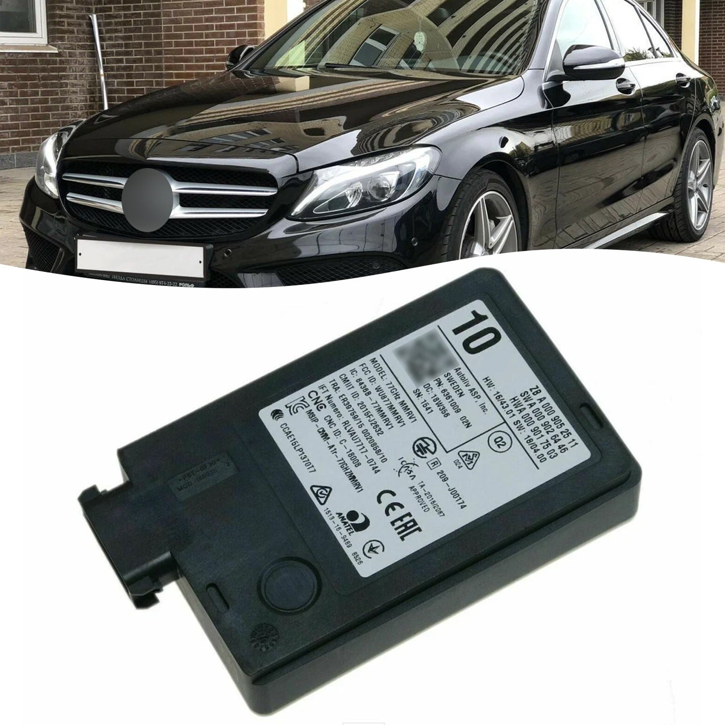 2018-nowon MERCEDES BENZ C Klasse W205 C180 / D / L New Radar Sensor Distronic Control Unit A0009052511