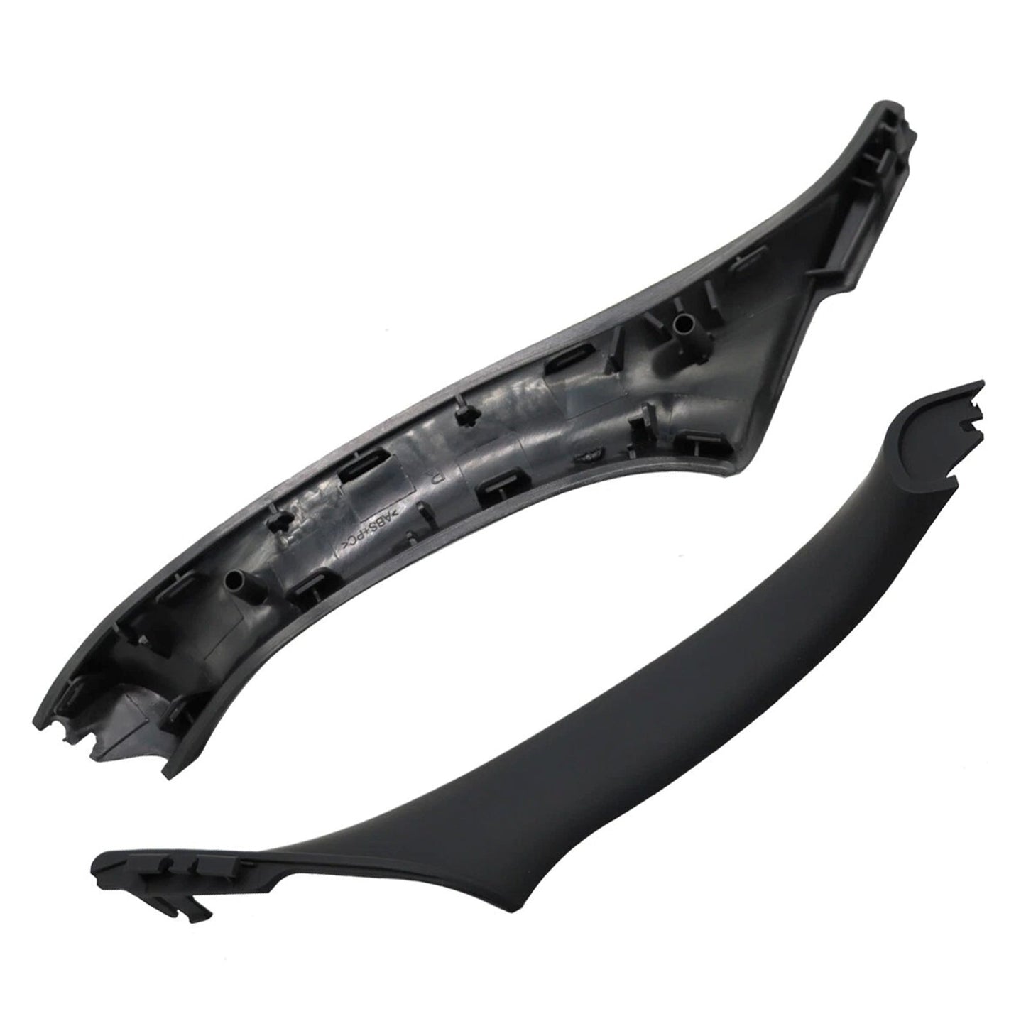 7x Black Inner Door Panel Handle Pull Trim Cover For BMW 5 Series F10 F11 10-16