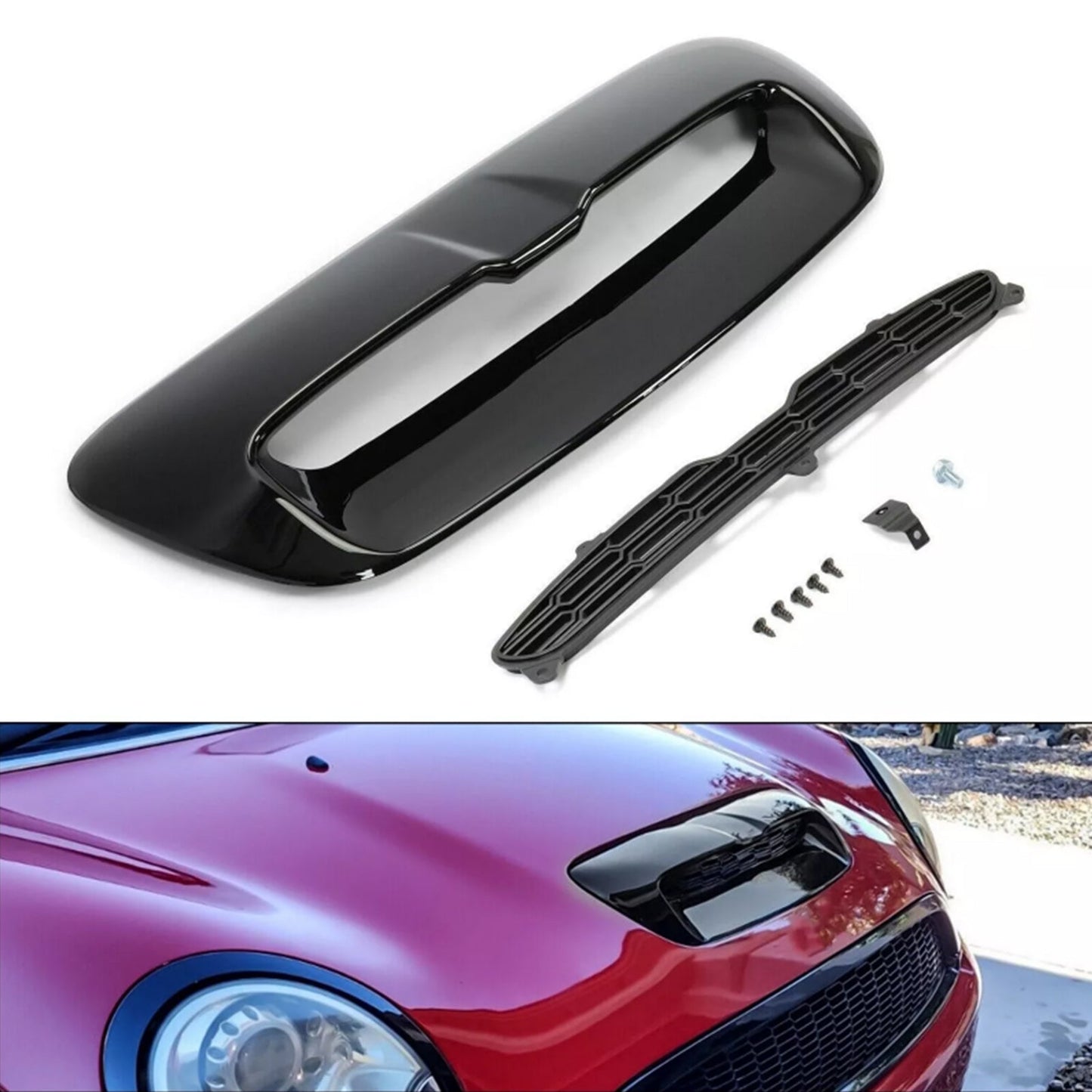 2008-2014 Mini Cooper S/JCW Clubman (R55) Hood Grill Air Intake Vent Scoop 51132756095