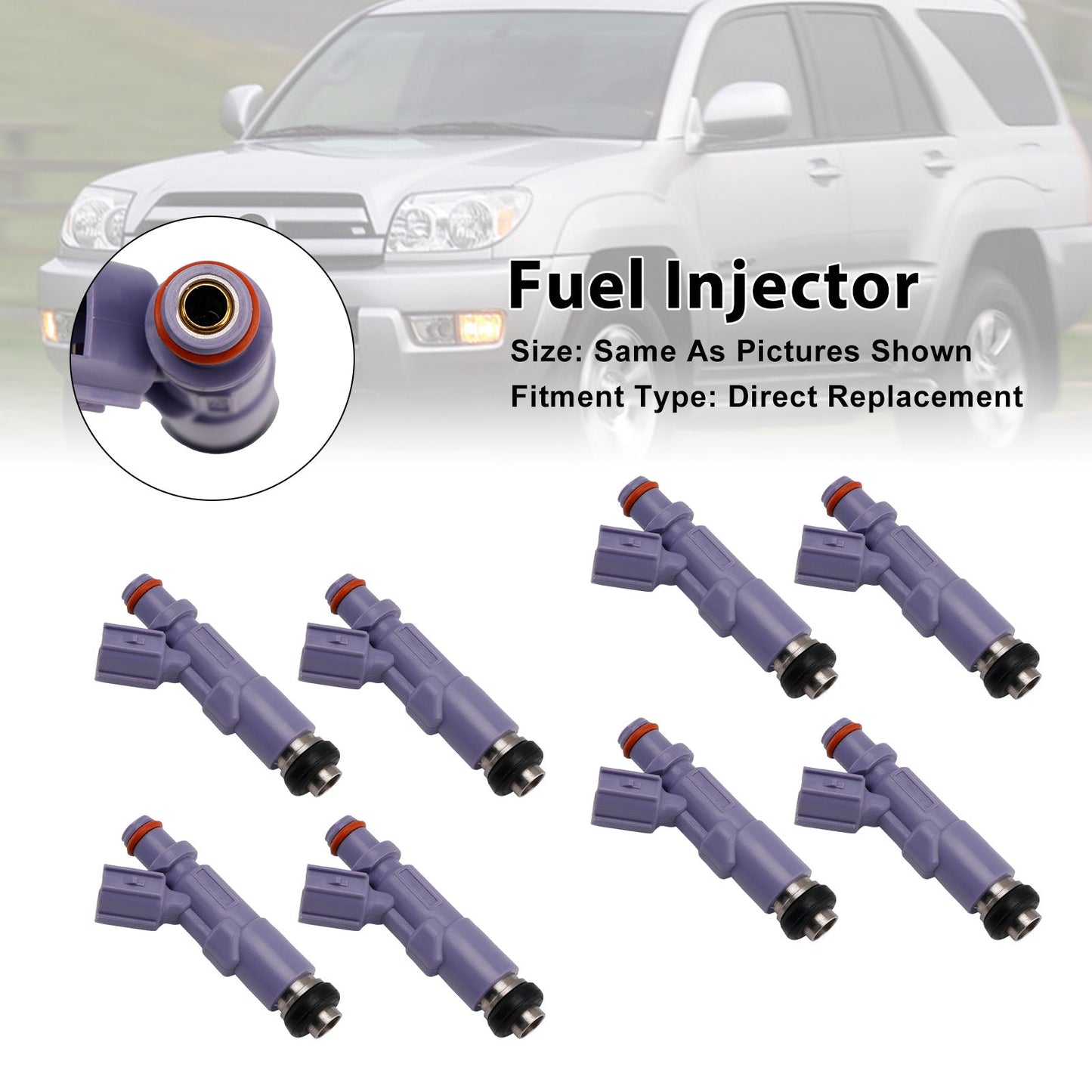 8PCS Fuel Injector 832-11116 For Lexus IS200/300 99-05 GX470/ LX470 4.7L 05-09
