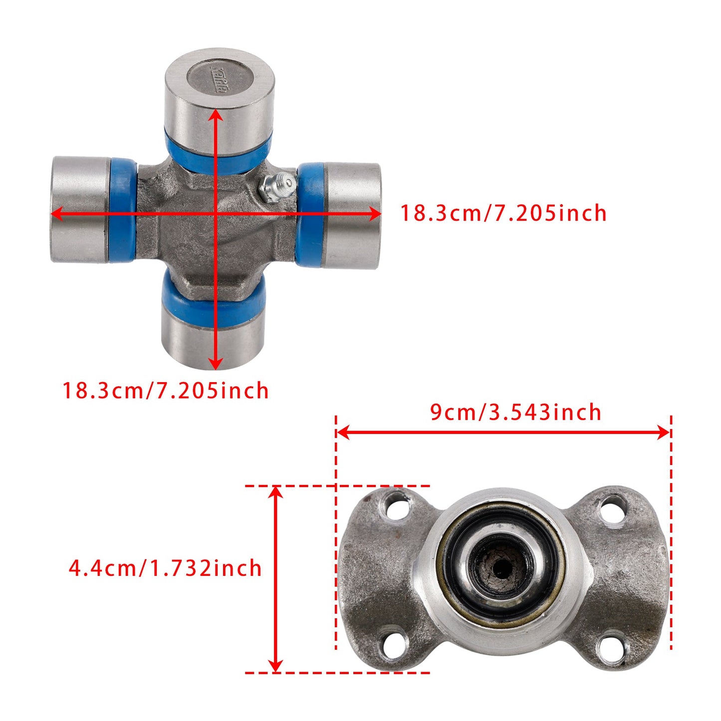 Double Cardan Joint 211355X + 5-153X For Jeep Wrangler Cherokee XJ TJ