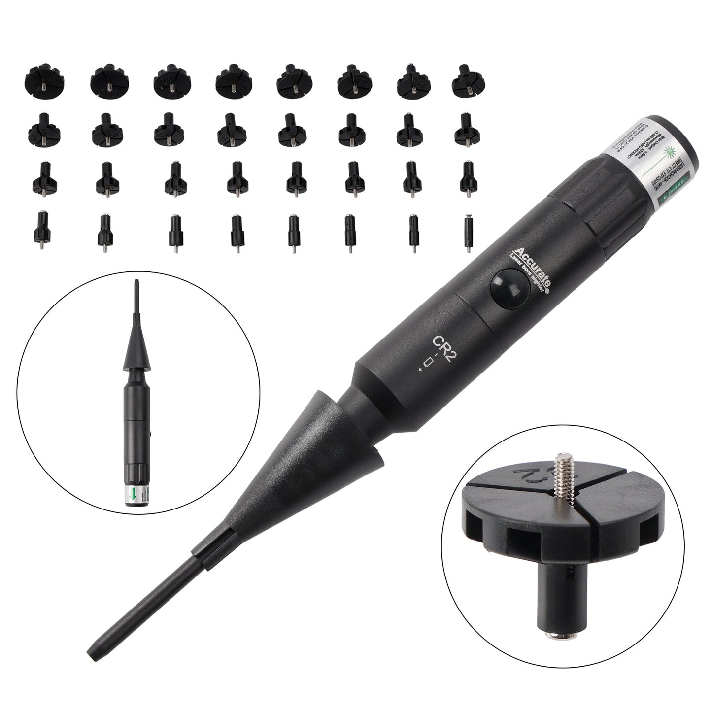 Professional Laser Bore Sight Kit Multiple Caliber Upgraded Green Bore Sighter