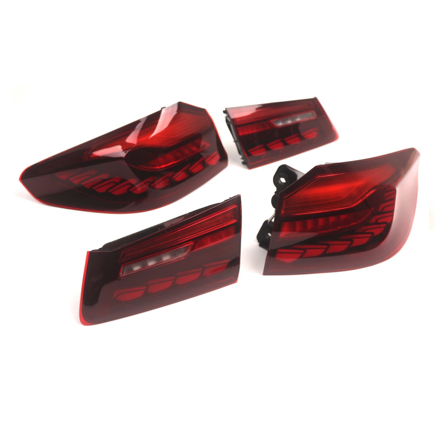 2018-2020 BMW 5 Series G30 G38 L&R Red LED Tail Lights Rear Lamp Assembly