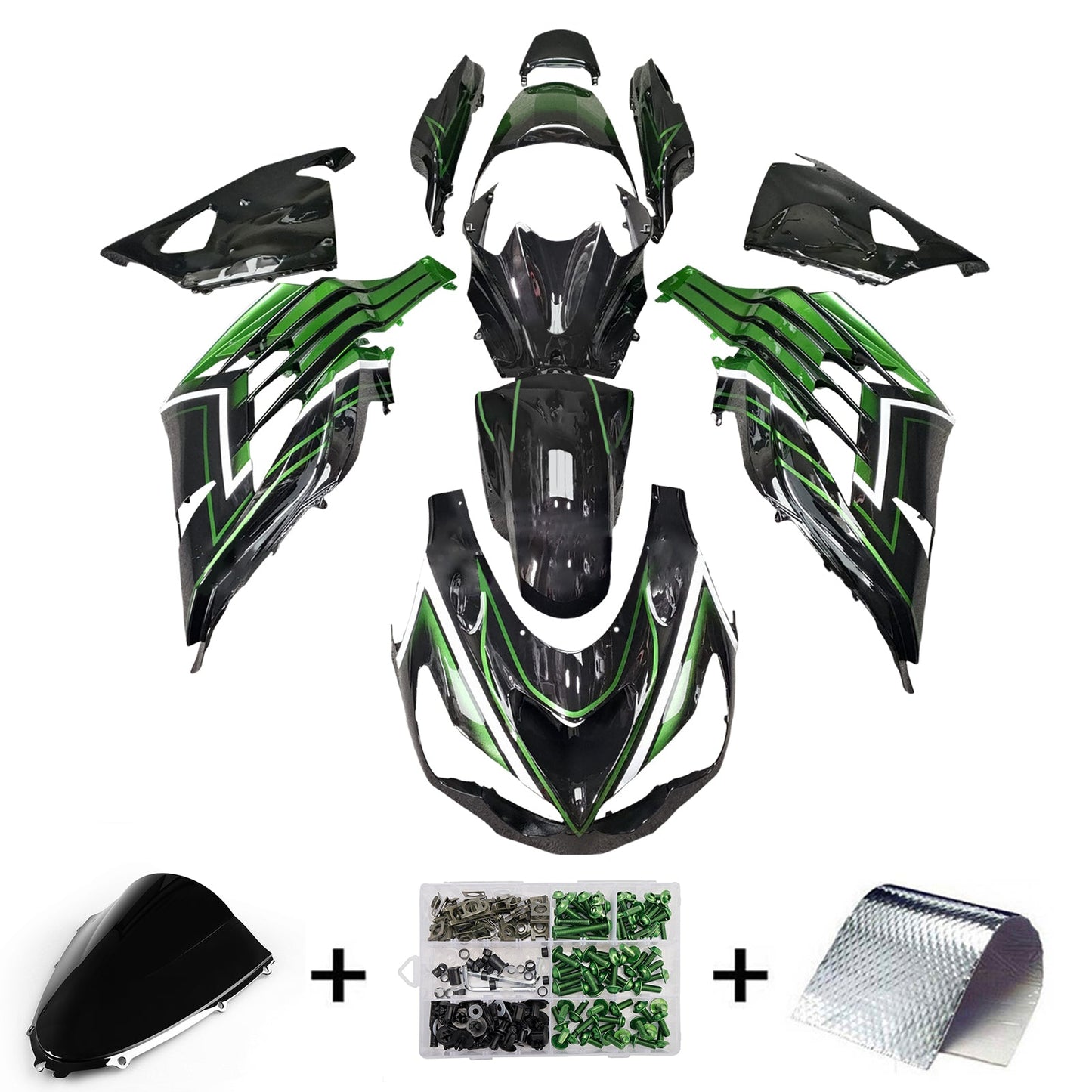 Injection Fairing Kit Bodywork fit For Kawasaki ZX14R ZZR1400 2012-2025