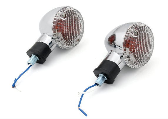 Turn Signal Bullet Lights Motor For Kawasaki Vulcan 800 Yamaha Road Star BlA