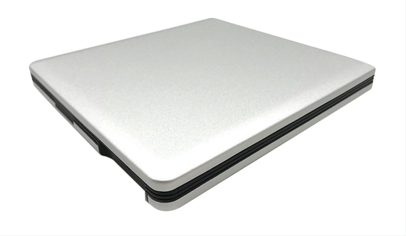 Ultra-Thin Dvd Rw Cd External Optical Drive Portable Type-C Usb Laptop Pc Blk
